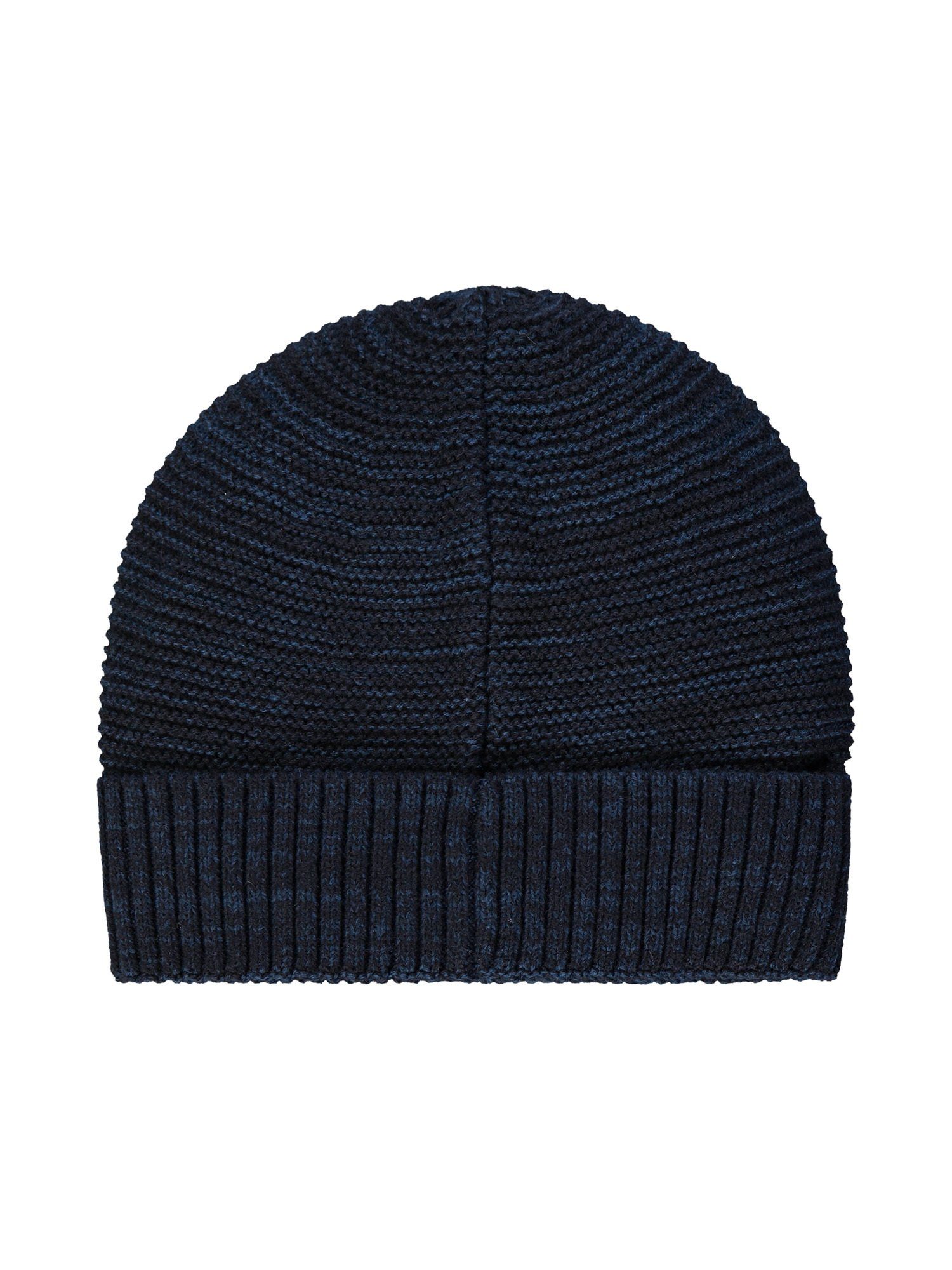 LERROS Skimütze CLASSIC aus NAVY LERROS Strukturgarn Strickmütze zweifarbigem