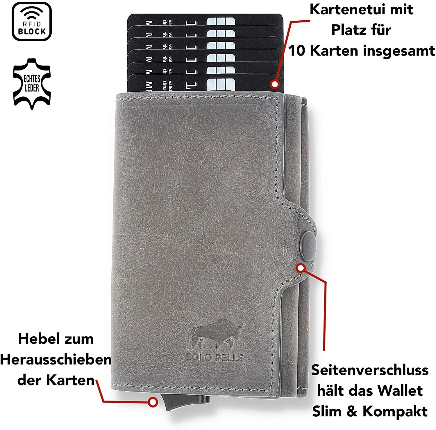 Solo Pelle Geldbörse Kartenetui, Kreditkartenetui, Leder günstig online kaufen