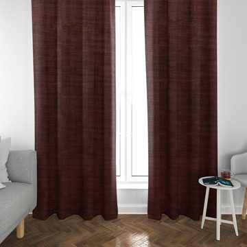 Vorhang SCHÖNER LEBEN. Vorhang Velvet Marble Samt uni bordeaux rot 245cm, SCHÖNER LEBEN., Smokband (1 St), blickdicht, Samt, handmade, made in Germany, vorgewaschen