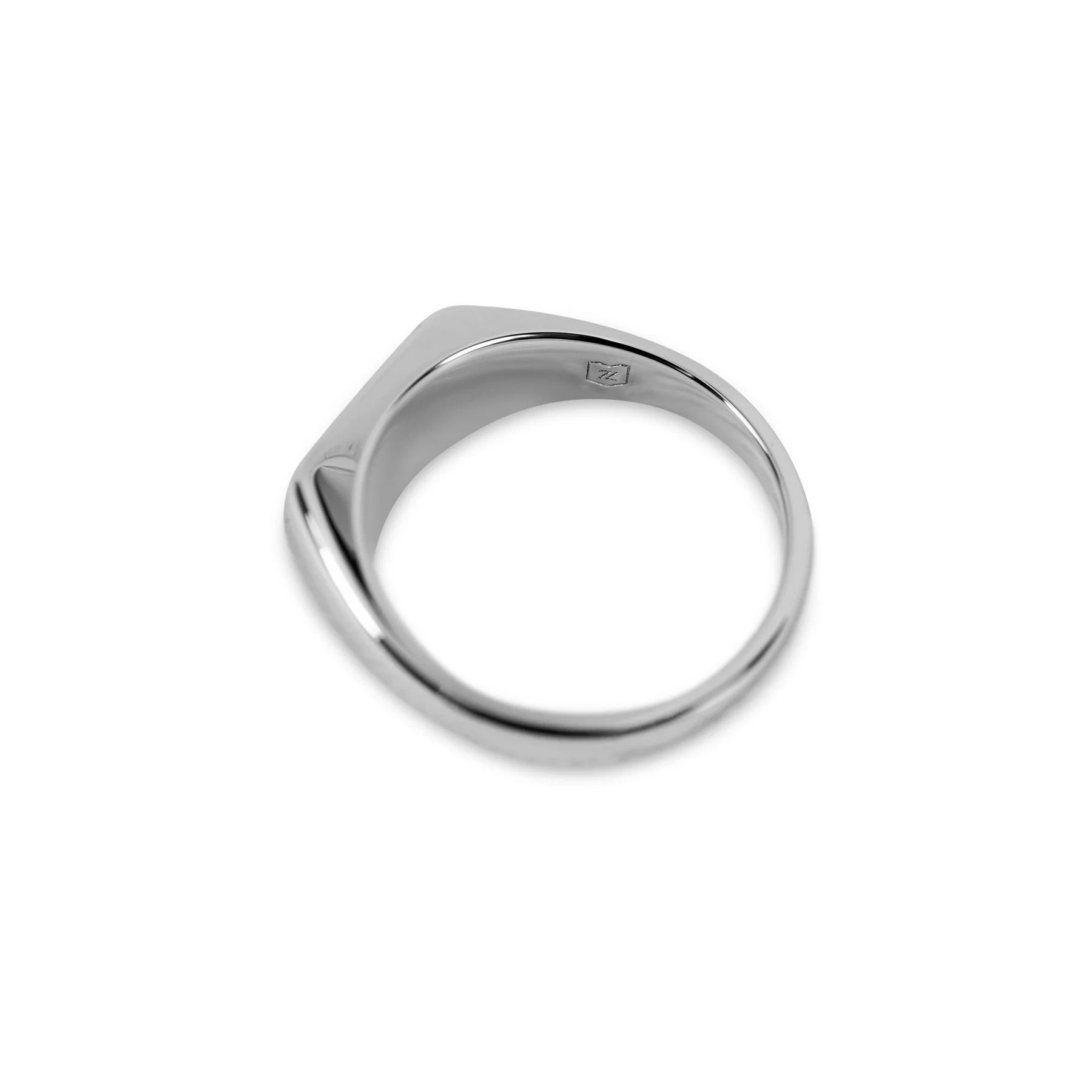 vergoldet, handgemacht, Sterling Gold Herren massiv aus vergoldet, minimalistisch, Siegelring Sprezzi Siegelring 925 Fashion Silber, 925 Silber