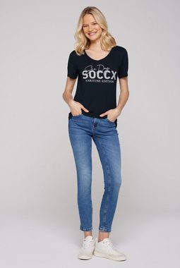 SOCCX Rundhalsshirt mit Necktape