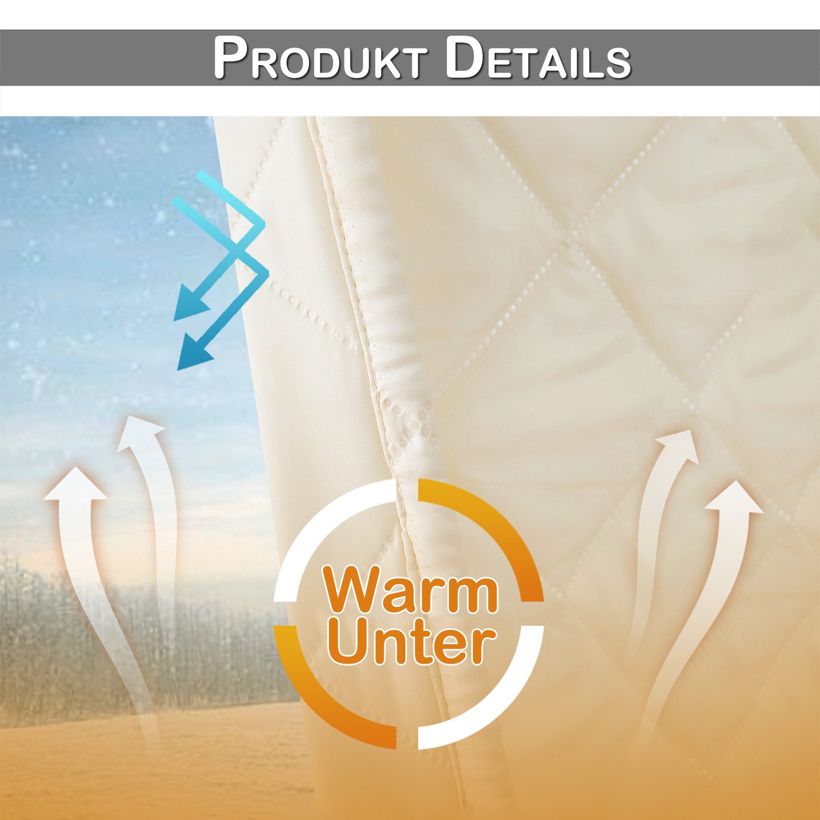 Rosnek Verdunkelungsvorhang Thermovorhang Kälteschutz Türvorhang Blickdicht günstig online kaufen