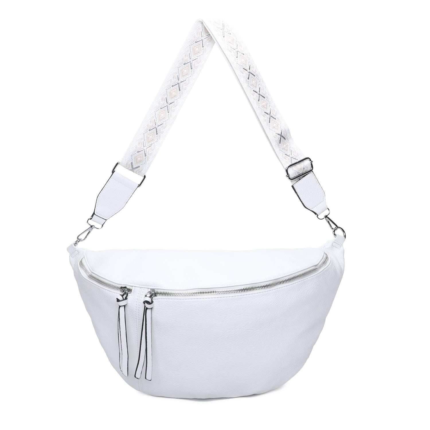 ITALYSHOP24 Schultertasche Damen XXL Tasche Gürteltasche günstig online kaufen
