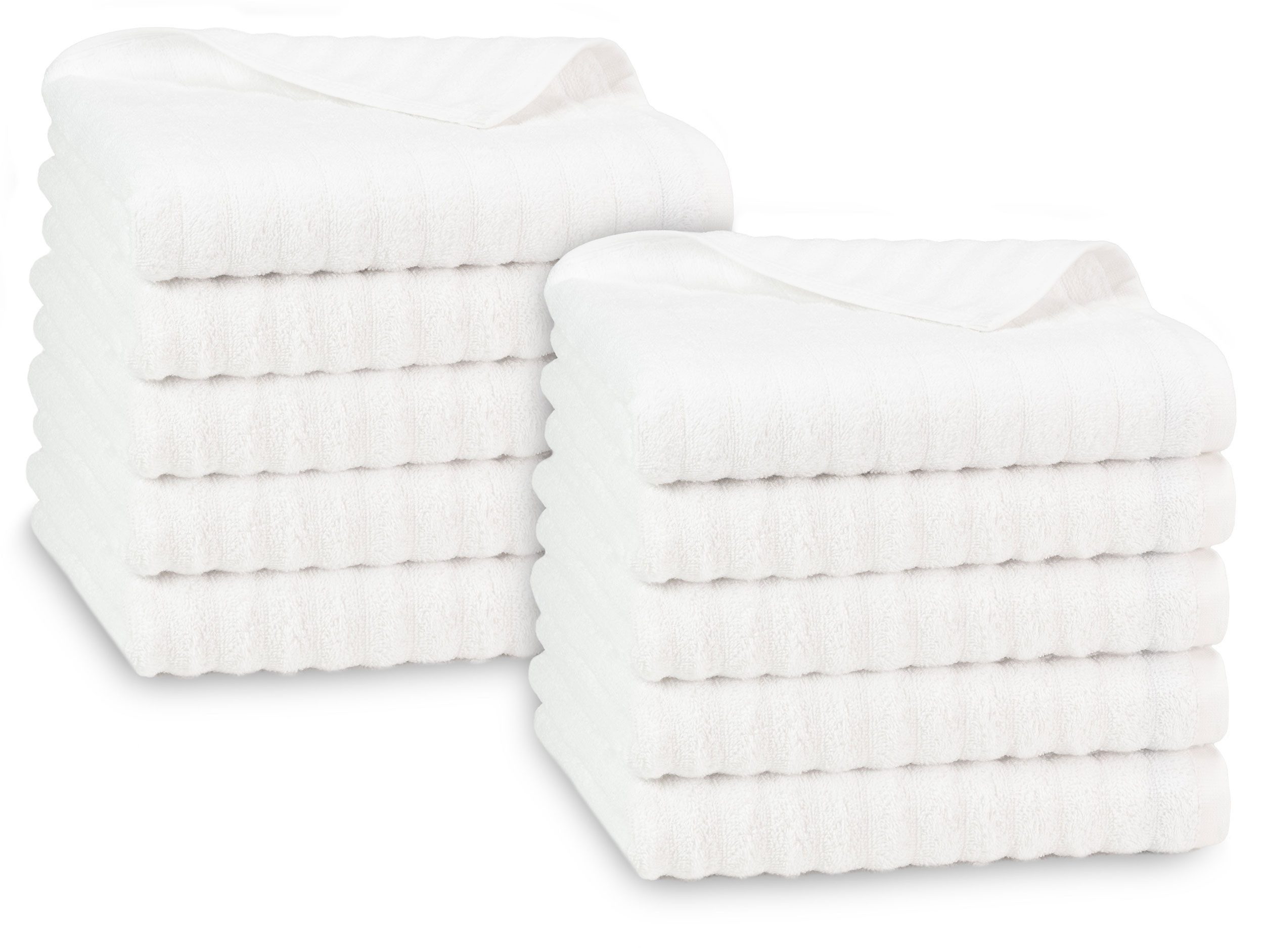 ZOLLNER Handtücher, Walkfrottier (10-St), 50 x 100 cm, 100% Baumwolle, vom Hotelwäschespezialisten