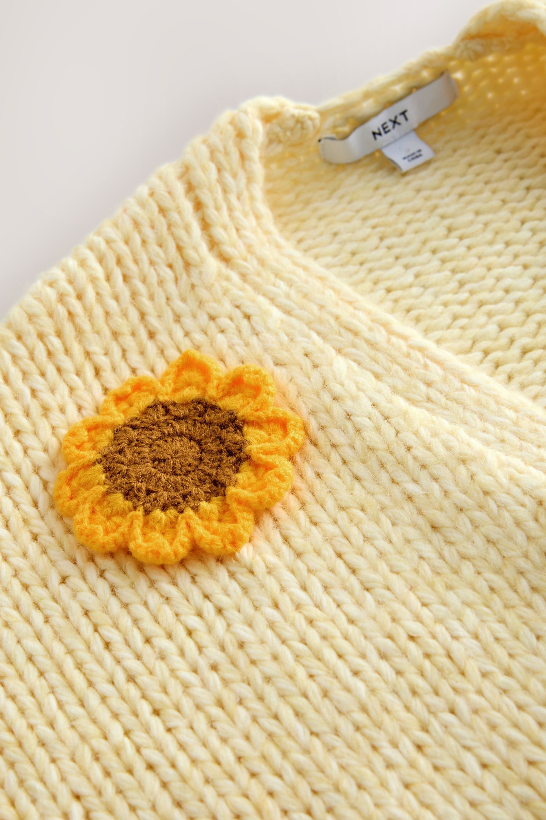 Next Strickjacke Weiche Strickjacke im Grobstrick mit Wolle (1-tlg)