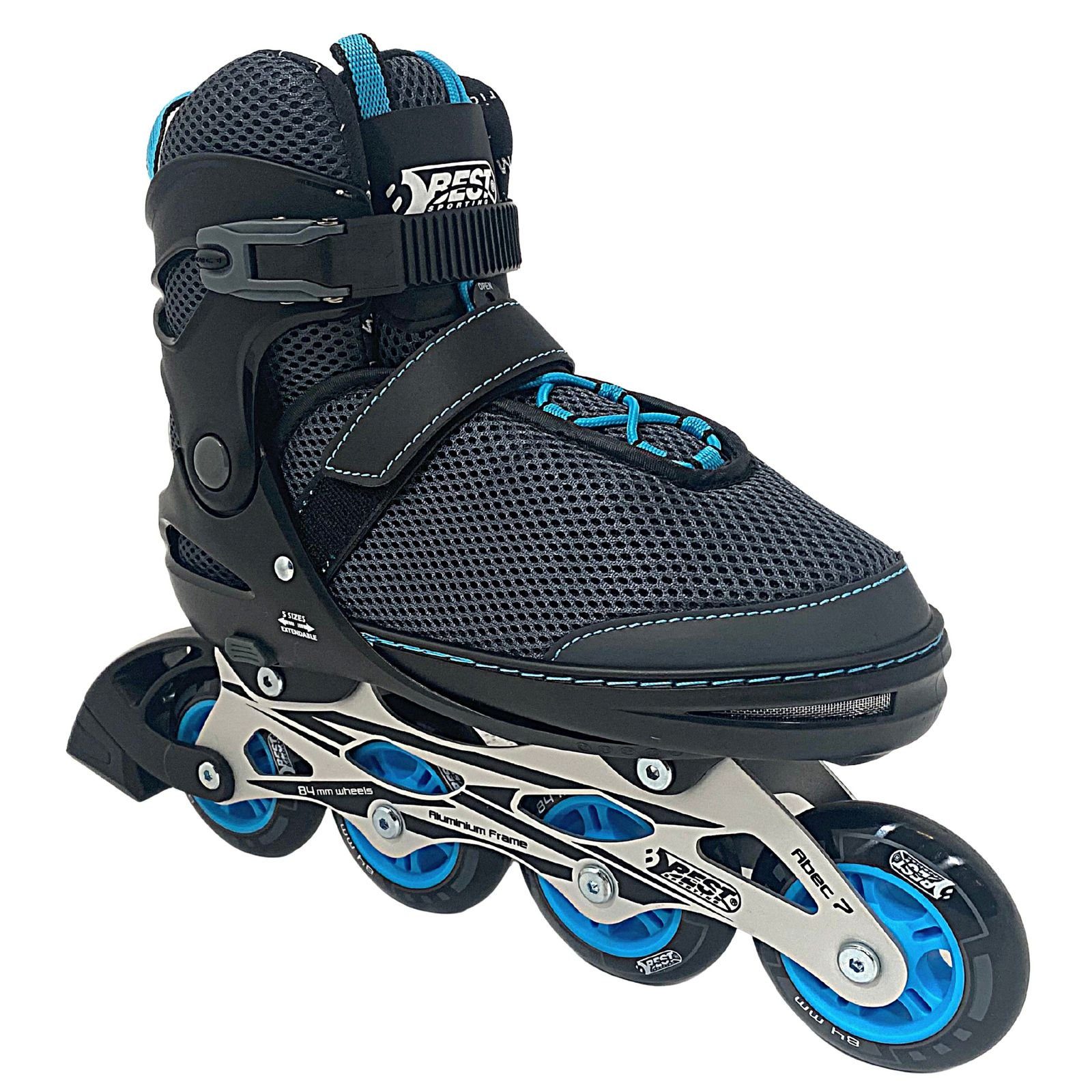 Best Sporting Inlineskates Best Sporting Inline Skates Erwachsene & Jugendliche I Rollschuhe Größe 37 - 41 I Breitenverstellung bis 6 mm I robuste Inliner mit Bremse I blau I Rollerskates Schuhe I Inliner mit 4 Rollen, Best Sporting Inline Skates Erwachsene & Jugendliche I Rollschuhe Größe 37 - 41 I Breitenverstellung bis 6 mm I robuste Inliner mit Bremse I blau I Rollerskates Schuhe I Inliner mit 4 Rollen | Inlineskates