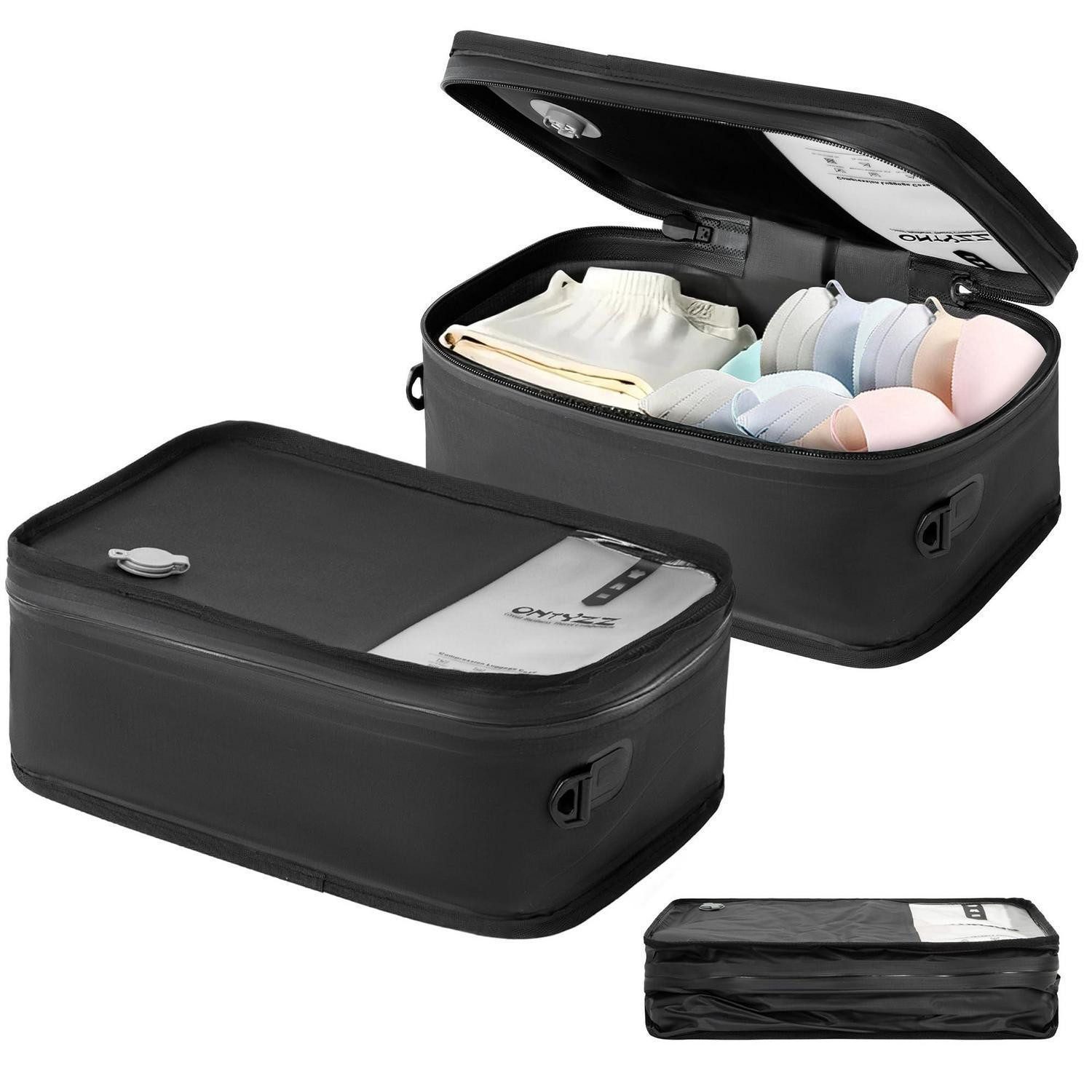 LuxusKollektion Vakuumierbeutel Vakuumbeutel Kleidung 13x20x30cm Schwarz