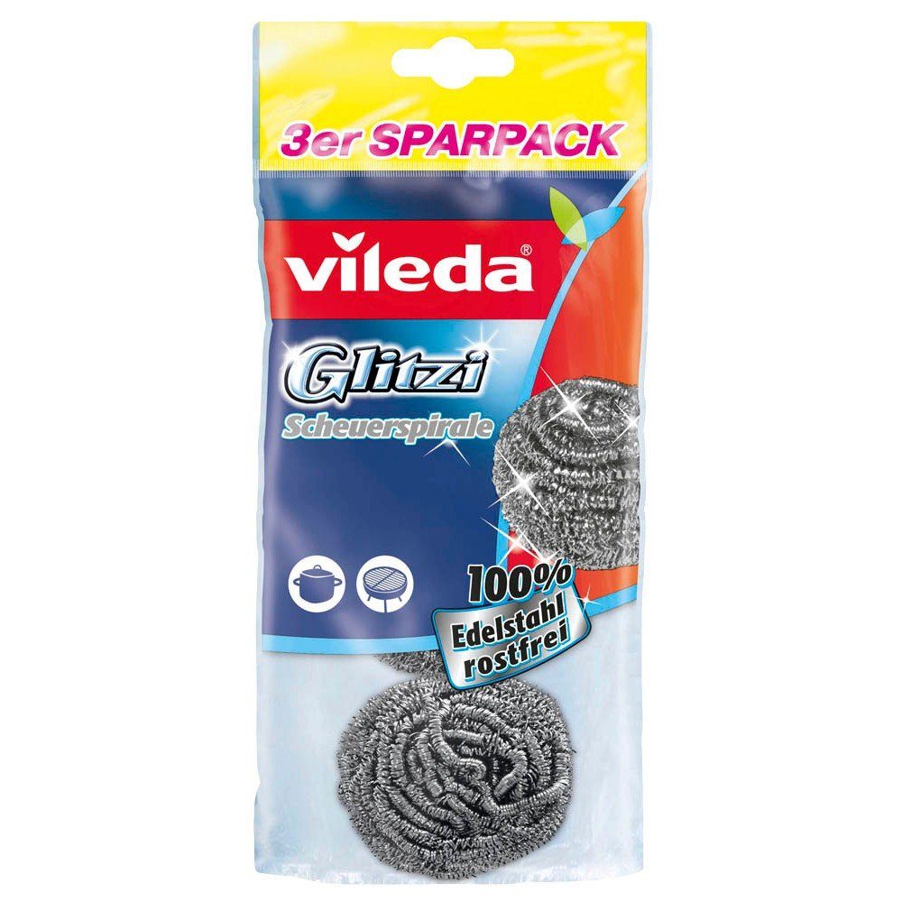 Vileda Ersatzmine vileda Glitzi Scheuerspirale Topfreiniger 3 St.