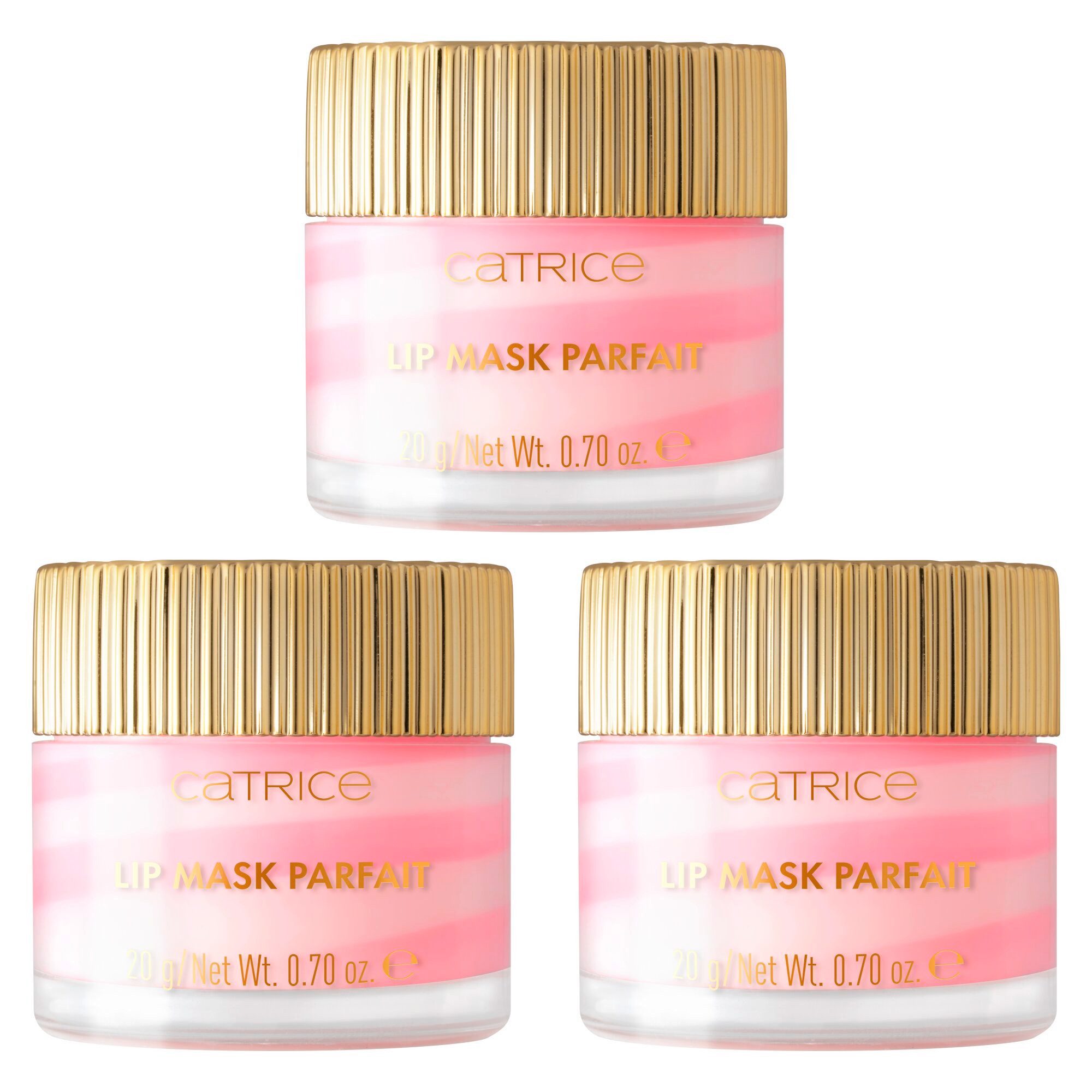 Catrice Lippenmaske PISTACHIO CREAM DELIGHT Lip Mask Parfait, 3-tlg.