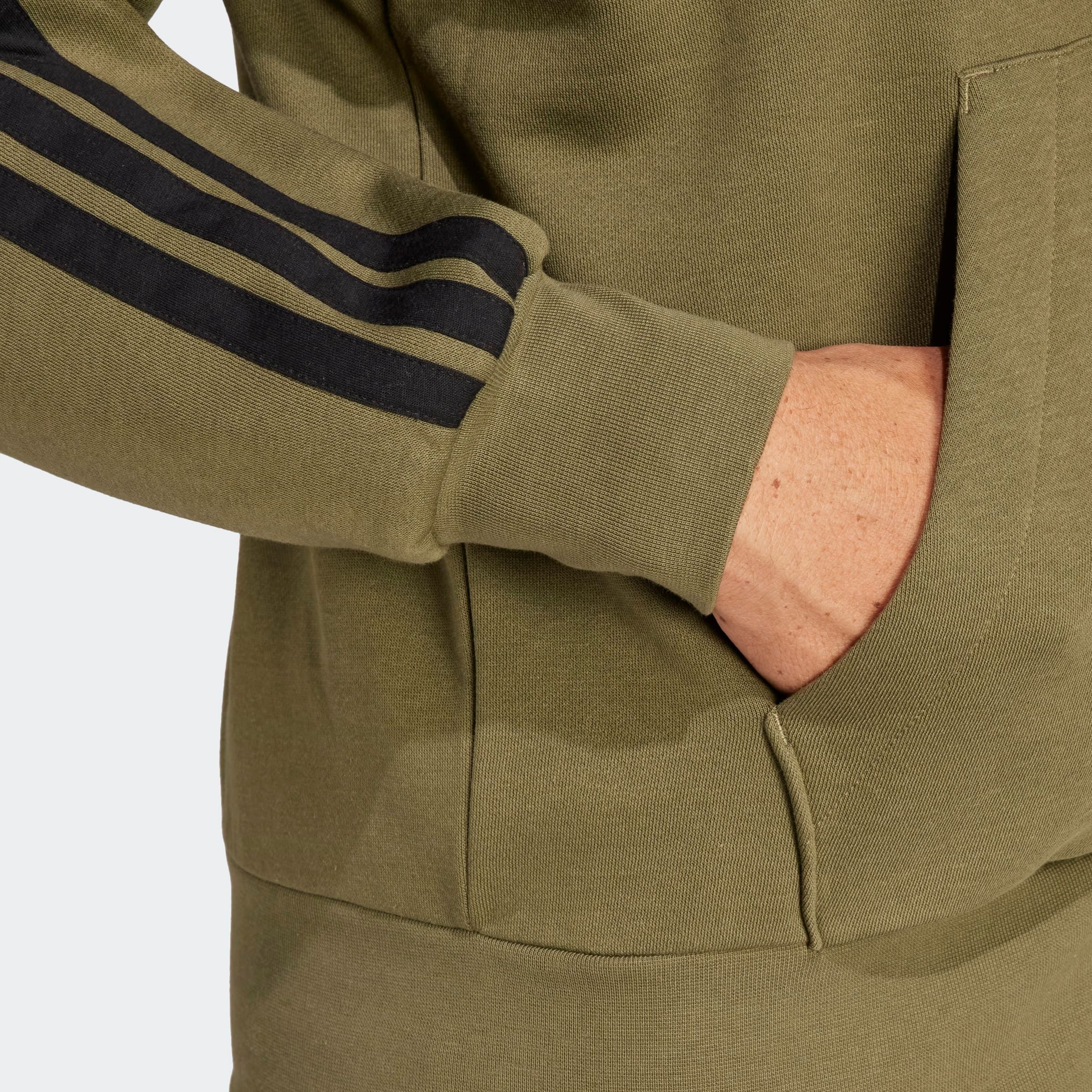 adidas Sportswear Kapuzensweatjacke M 3S FL FZ HD (1-tlg) für Laufen und Sportmode, mit Reißverschluss