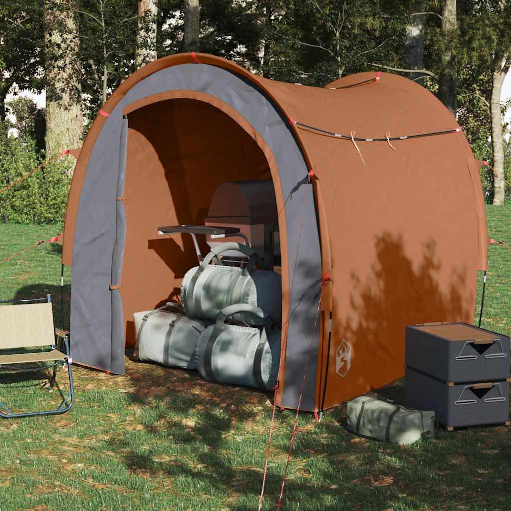 vidaXL Kuppelzelt Beistellzelt Orange Wasserdicht, (1 günstig online kaufen