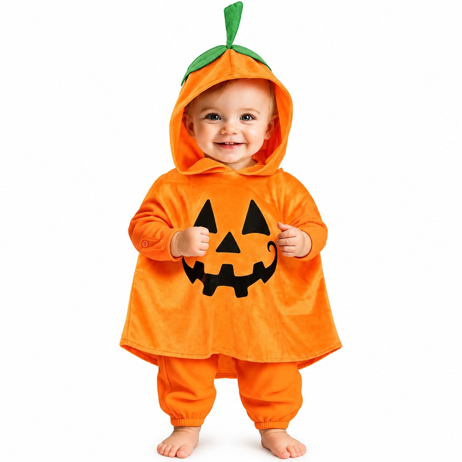 Fiestas Guirca Kostüm Babykostüm 'Süßer Kürbis' für Kinder, Orange