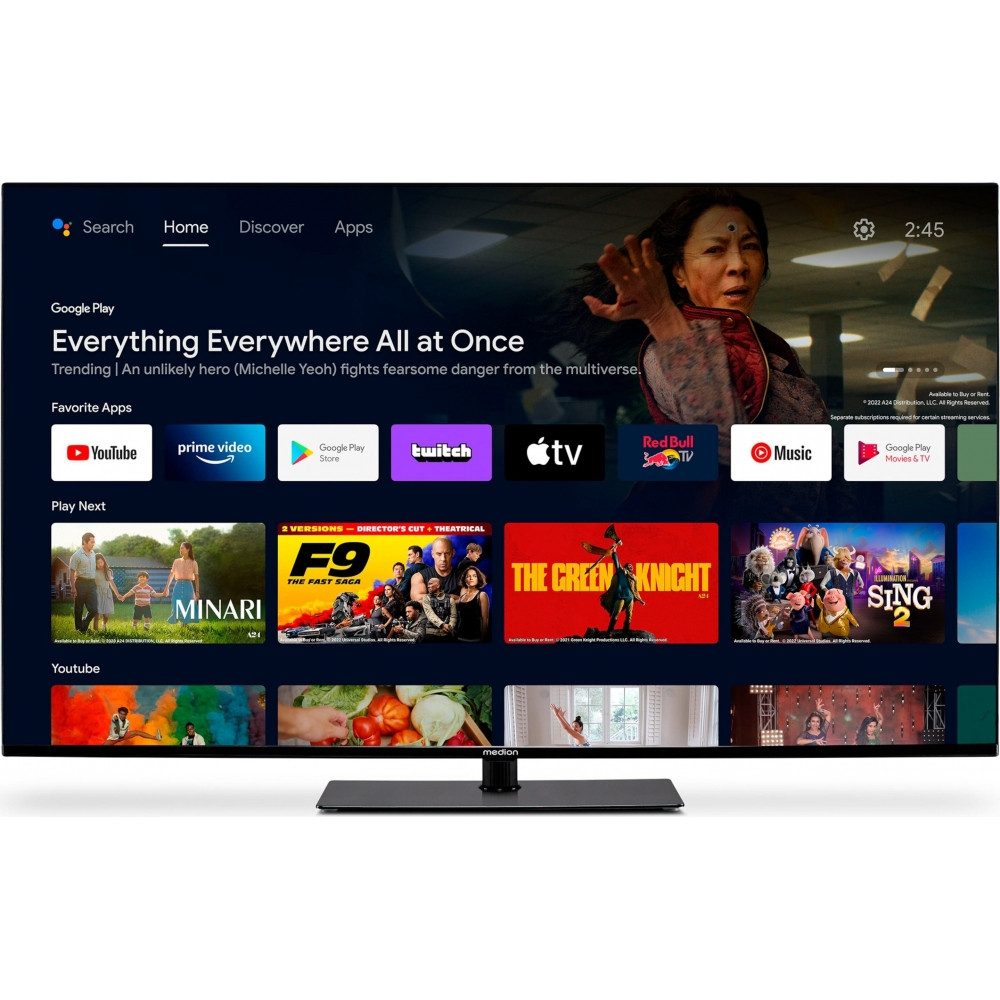 Medionic 30038439 LED-Fernseher (50 Zoll, UHD LCD, Smart-TV Funktionalität, Smart-TV Funktionalität)