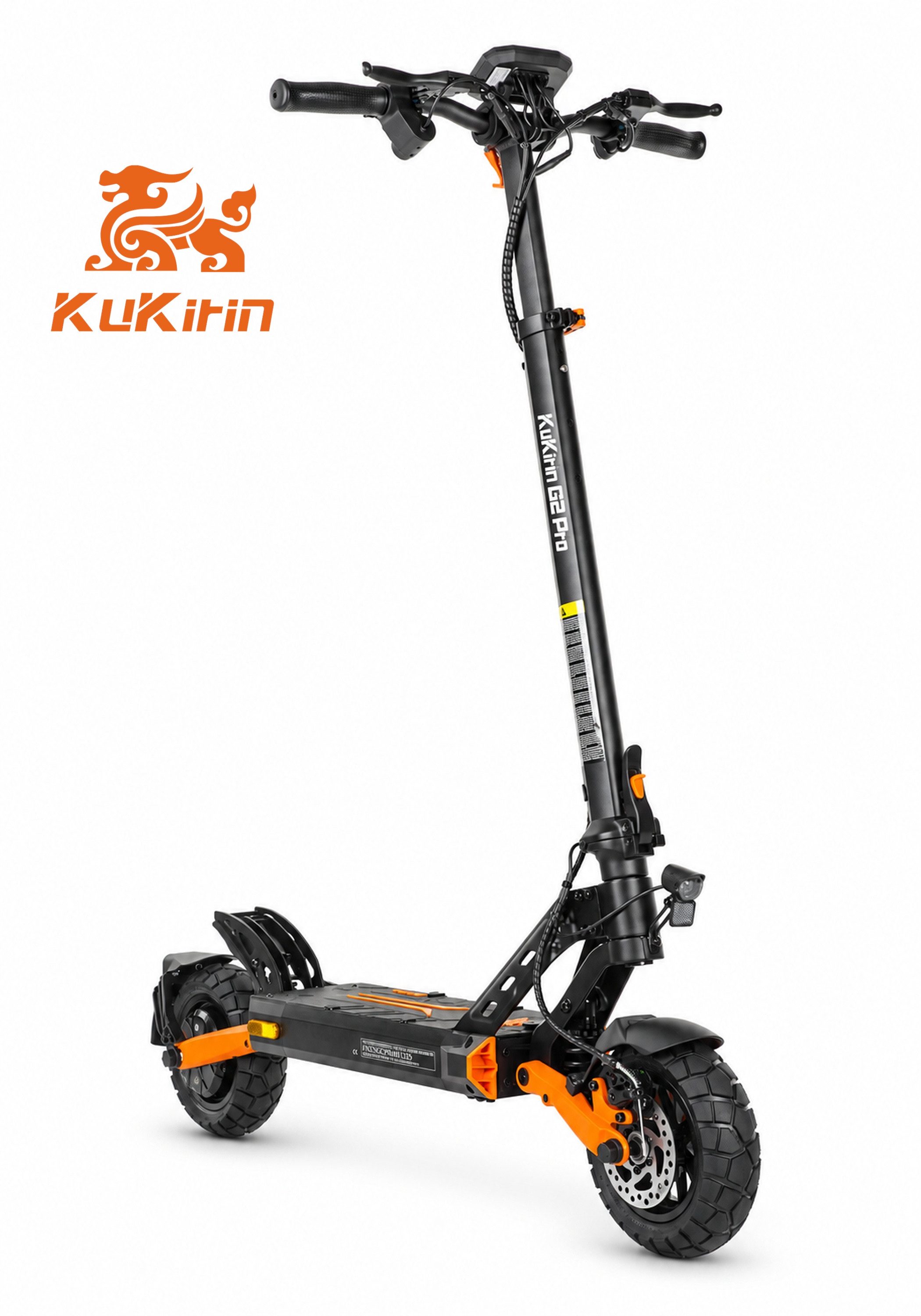 ZWHEEL E-Scooter Kukirin G2 Pro 624Wh 48V 13Ah Max.55km 10 Zoll Offroad-Reifen, Faltbarer Elektro-Scooter mit Doppelscheibenbremse, LCD-Display