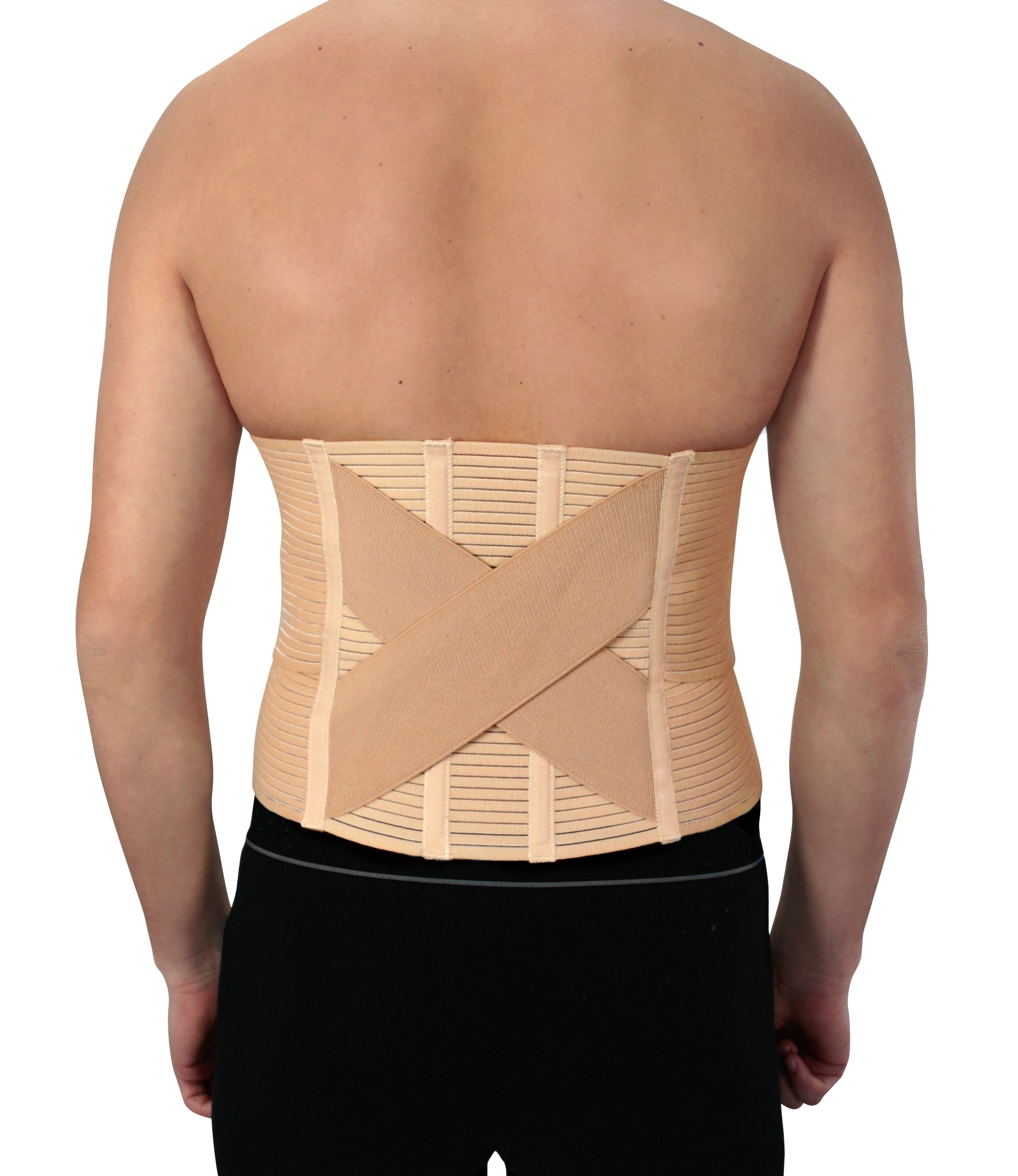 Hydas Bauch- und Rückenstützgürtel mit Stützkreuz zur Unterstützung der Körperhaltung und optimalen Sitz, bei Bandscheiben-, Ischiasbeschwerden, unterstützt bei Muskelschwäche