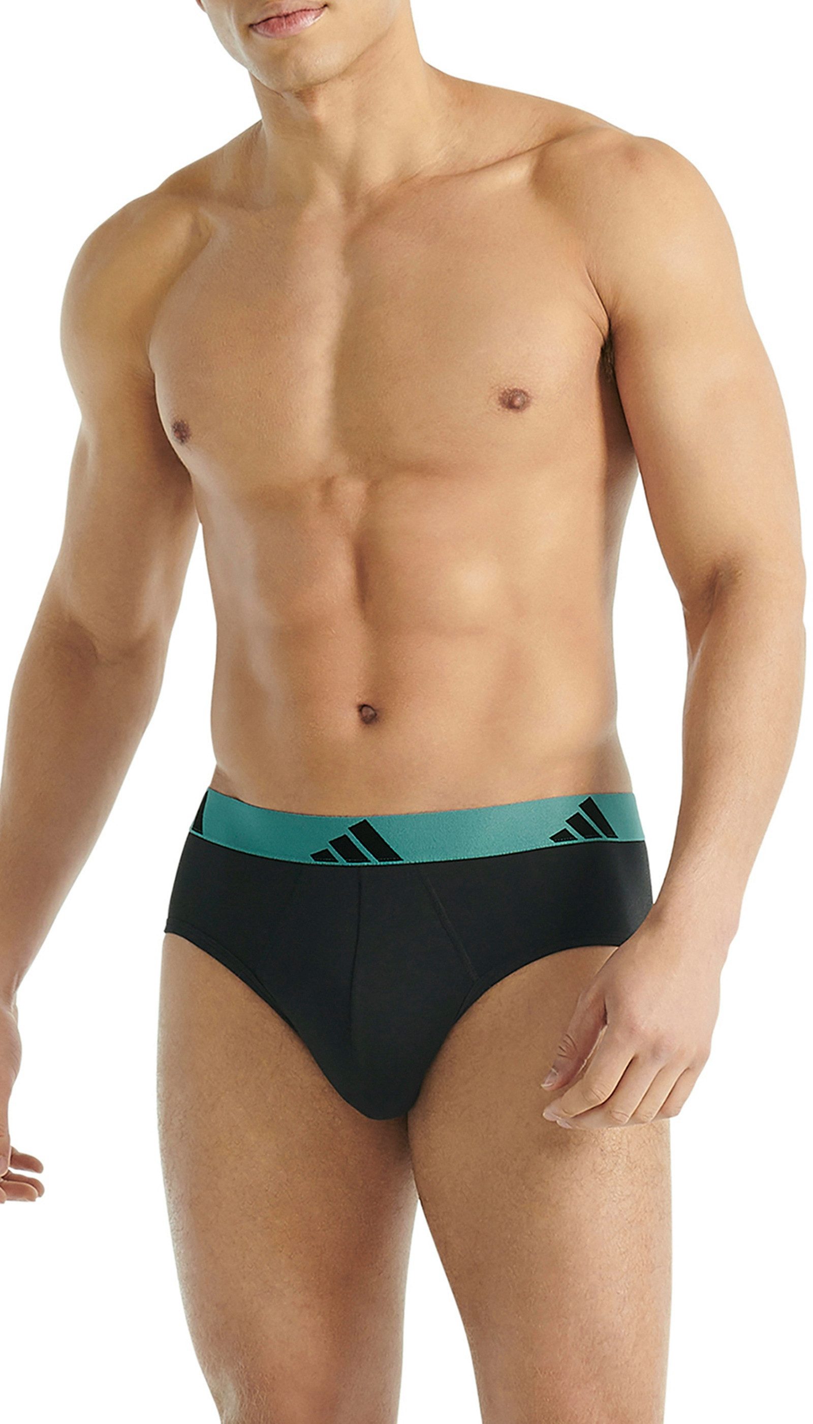adidas Sportswear Slip Active Flex Cotton (3er Pack) elastisch, Logo-Bund, scheuerfreies Tragegefühl, ohne Eingriff