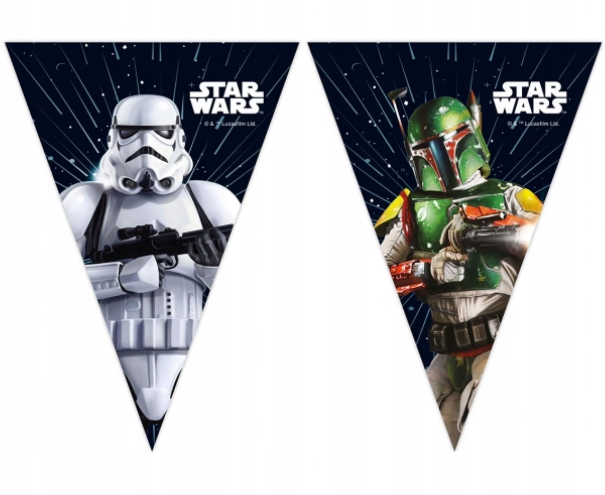 Procos Girlande Star Wars Galaxy Party-Banner, 230 cm – Ideal für Themenpartys!