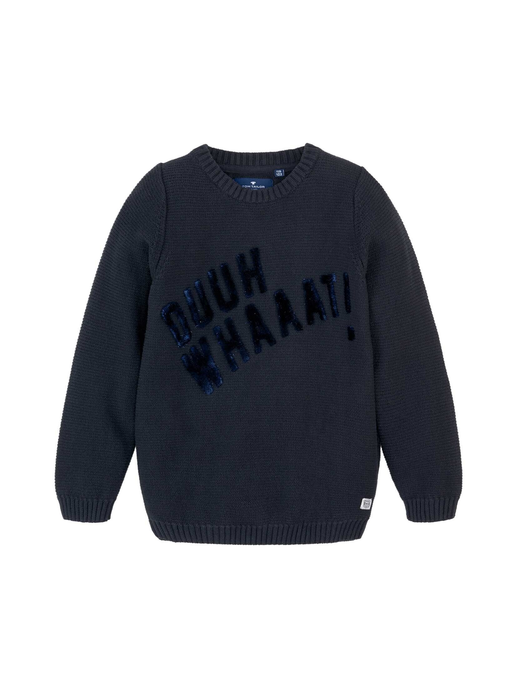 TOM TAILOR Jungen Sweatshirt Mit Print - Oversize Fit Aus Baumwolle