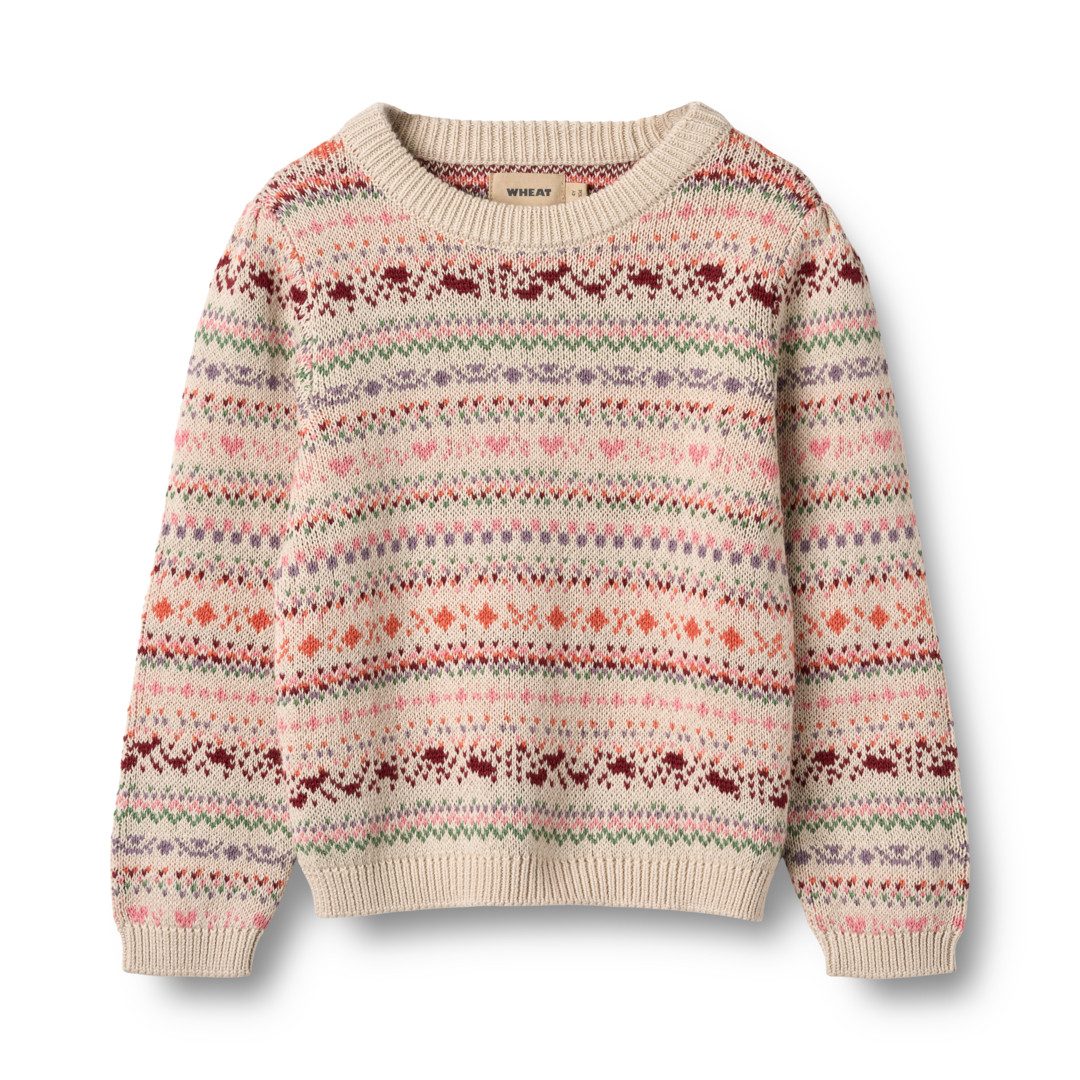 WHEAT Strickpullover Jaquard Pullover Olga