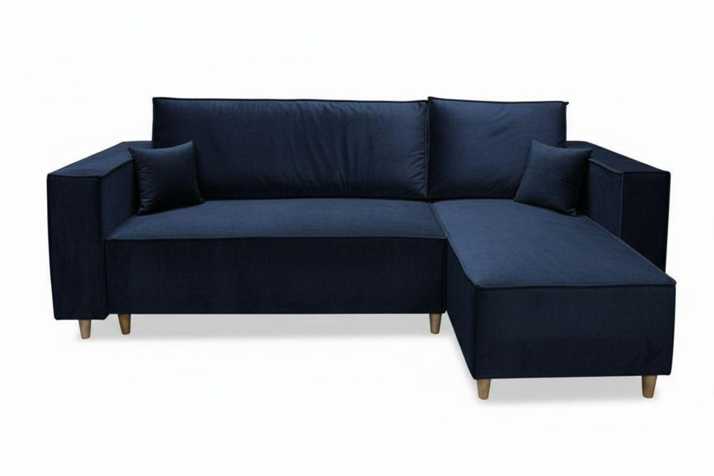 MARPUR Ecksofa RIO, Velourstoff, Bettfunktion und Bettkasten