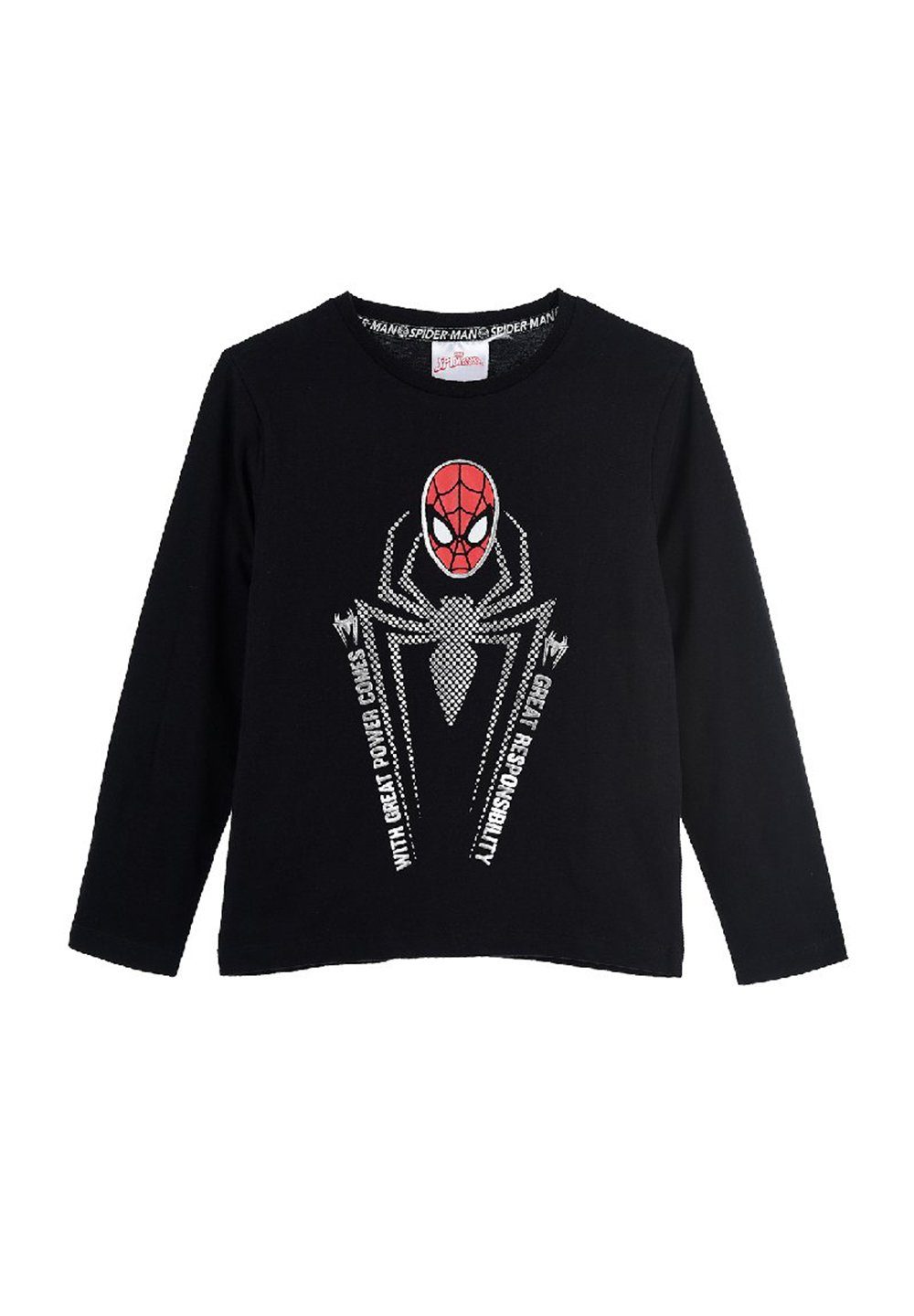 Spiderman Langarmshirt Kinder Jungen Oberteil langarm Longsleeve