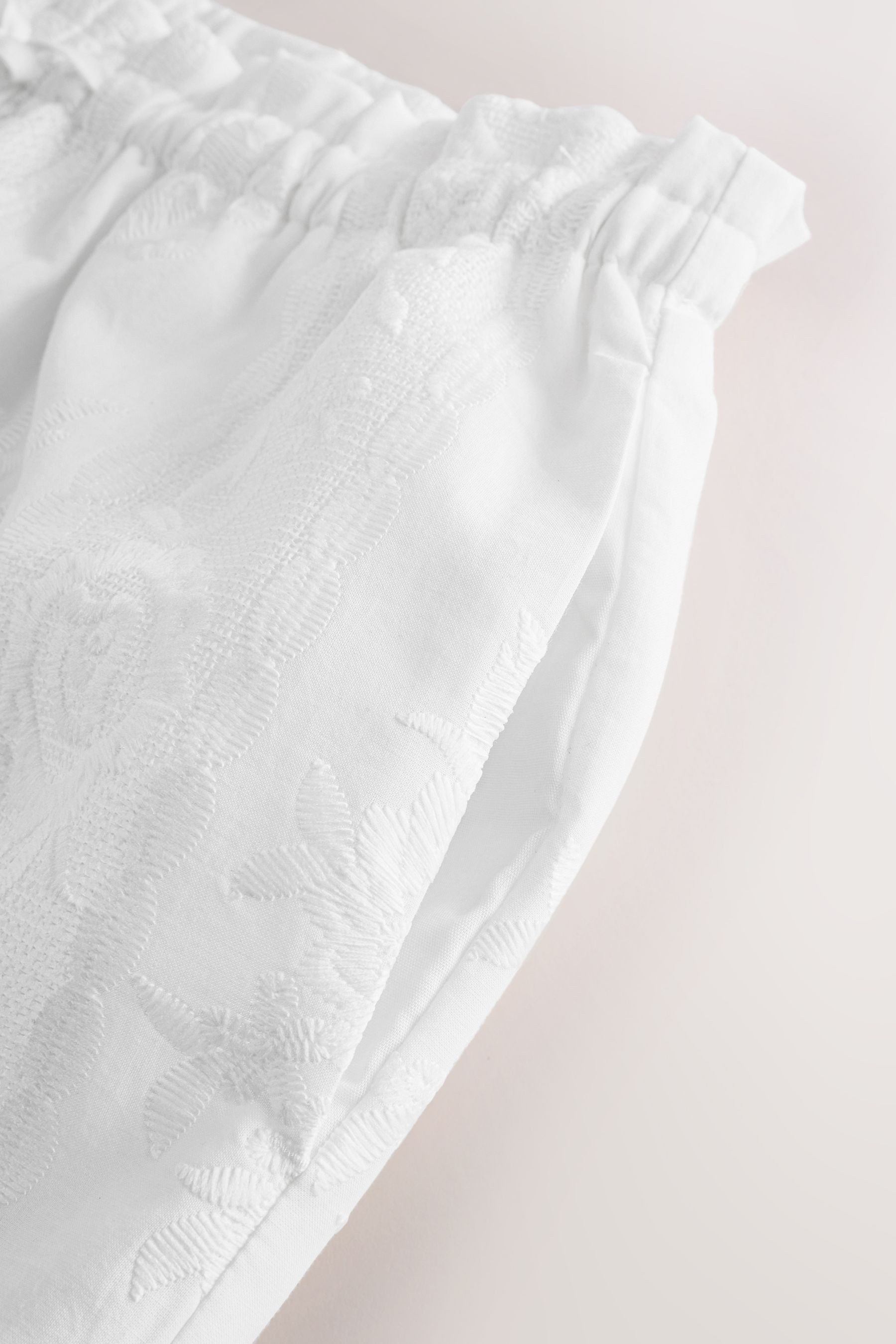 Next Palazzohose Bestickte Hose mit weitem Bein und Spitze (1-tlg)