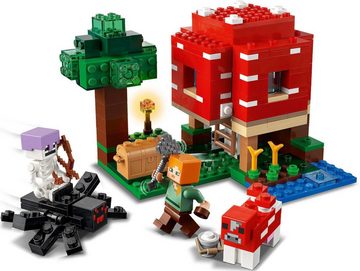 LEGO® Konstruktionsspielsteine Das Pilzhaus (21179), LEGO® Minecraft™, (272 St)