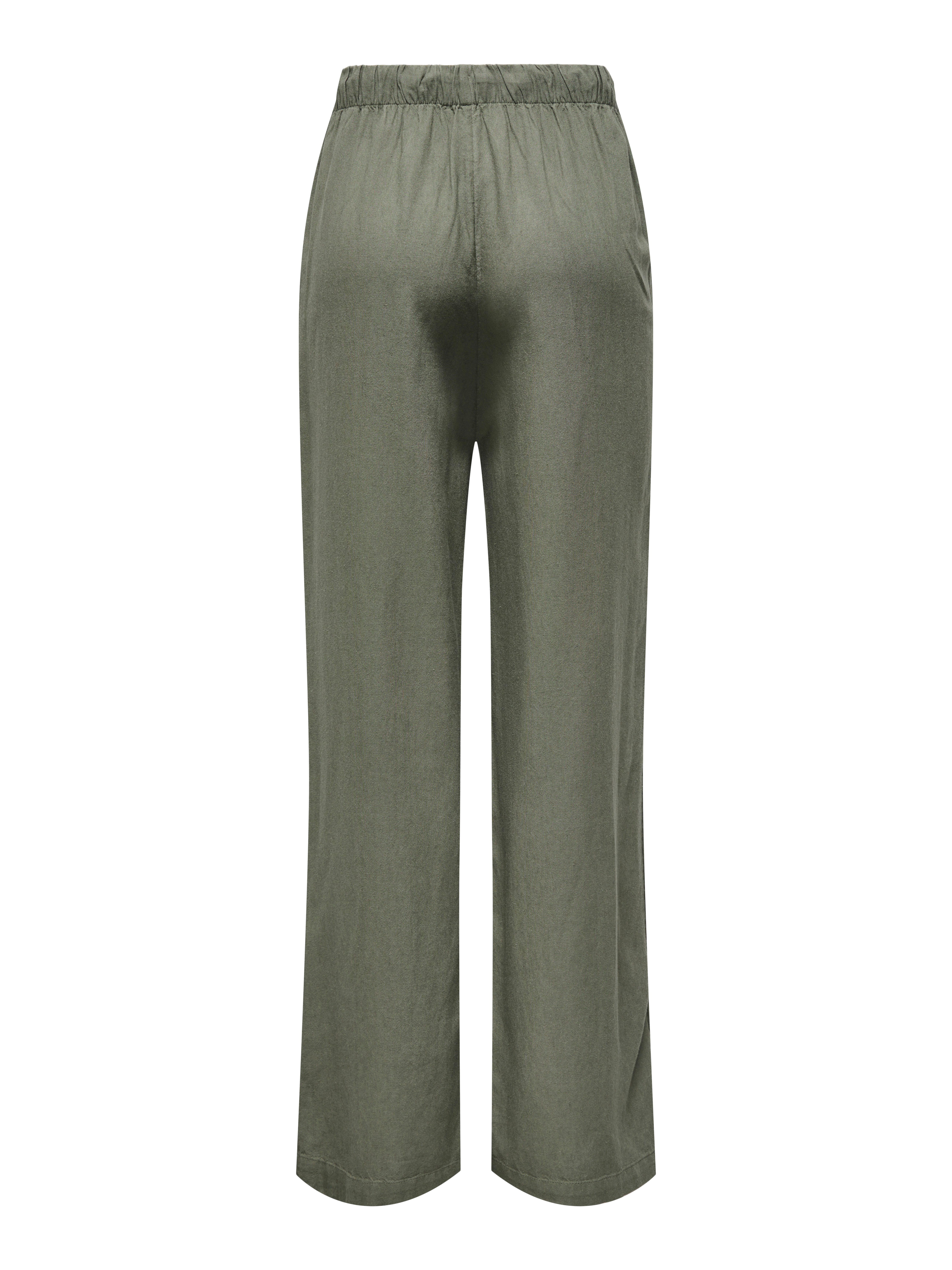 ONLY Schlupfhose ONLGOA MW LINEN BL PULL-UP PANT CC PNT mit Leinen günstig online kaufen