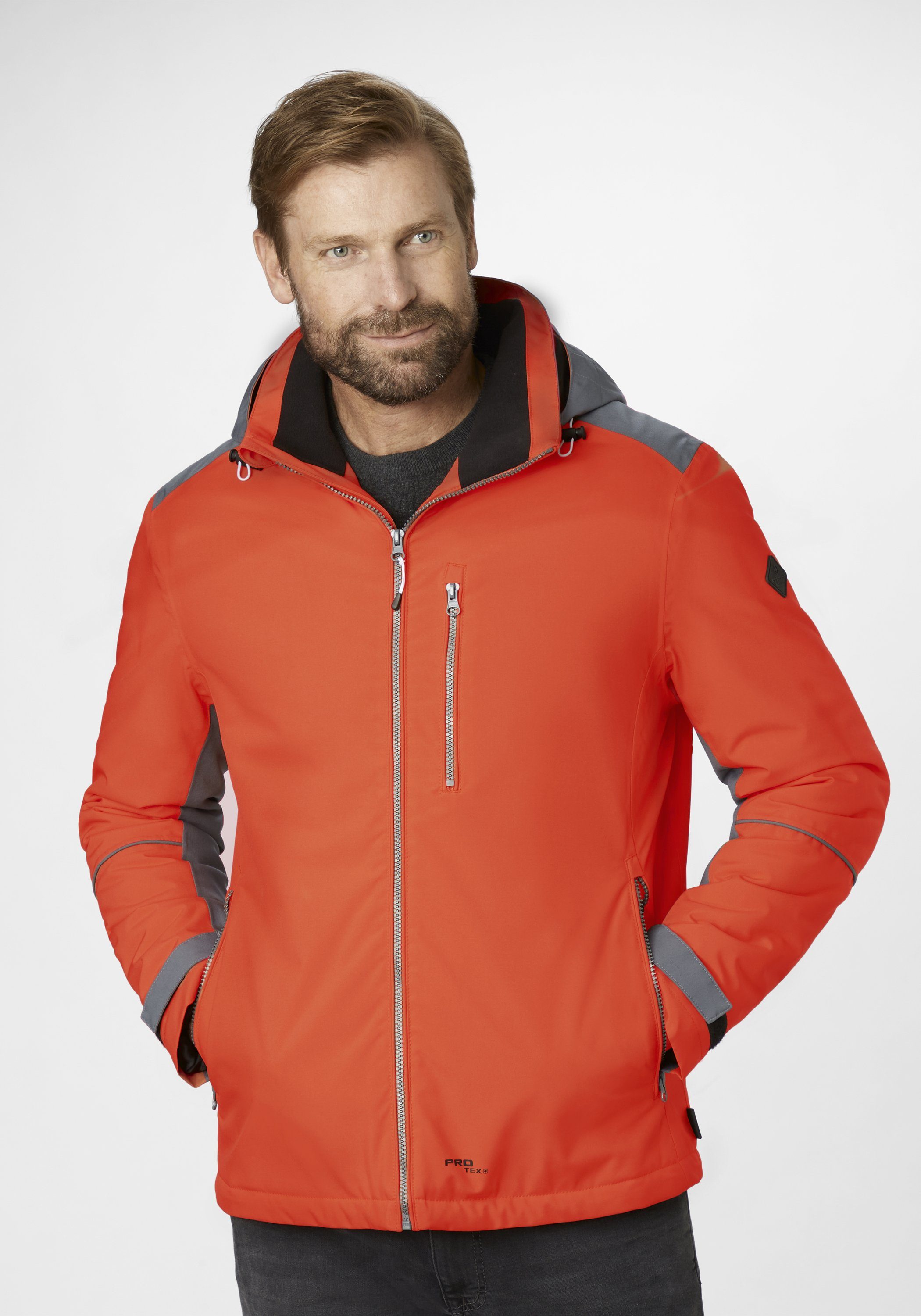 Redpoint Funktionsjacke Len Wasserdichte Outdoorjacke mit Protex Function lobster