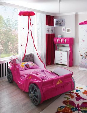 JVmoebel Kinderbett Schlafzimmer Kinderbett Betten Kinder Zimmer Girl Auto Kindermöbel (Kinderbett), Made In Europe