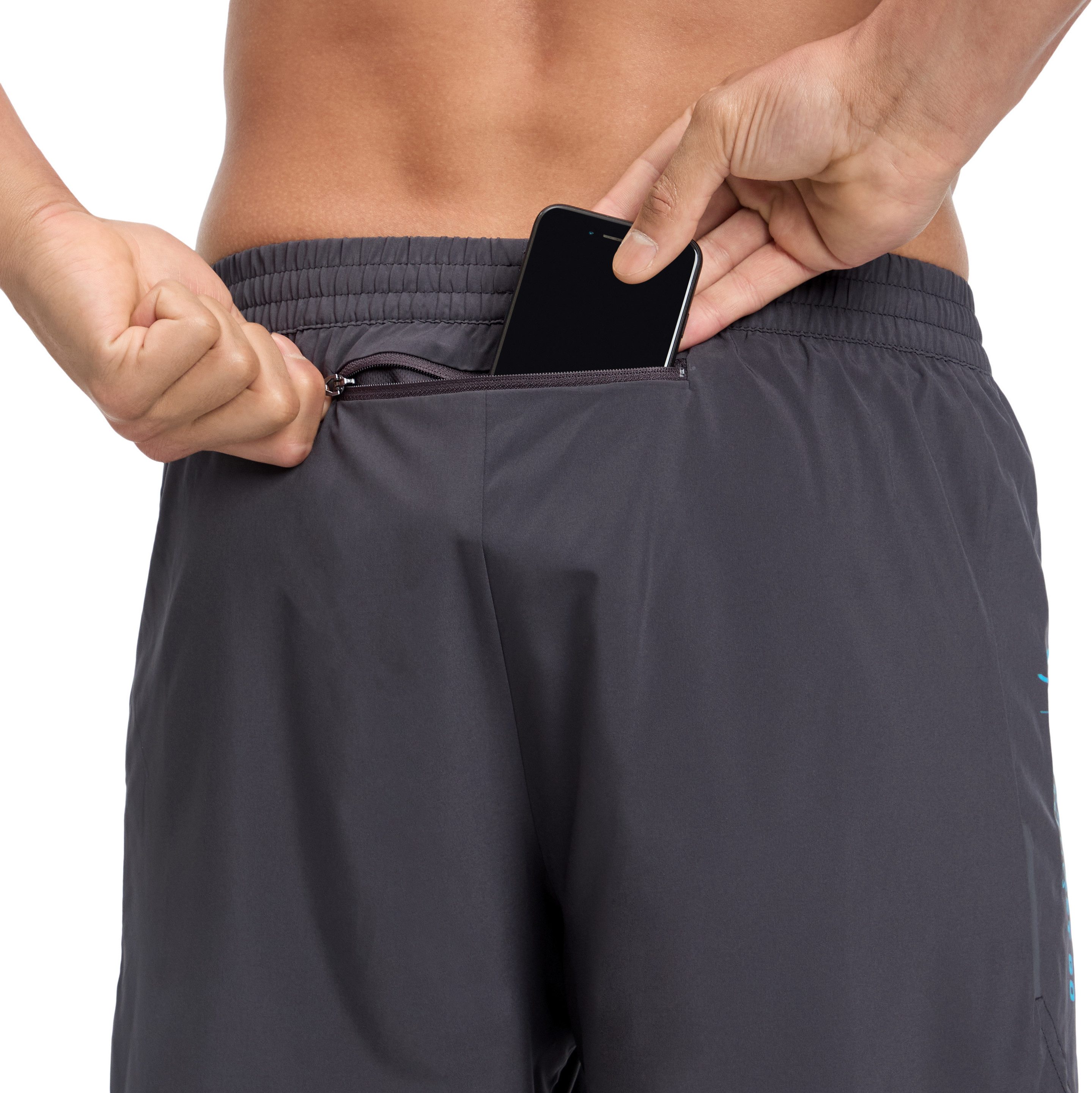 Energetics Laufshorts HE.-SHORTS CASPER VI M mit Handytasche, in unifarbenem, sportlichem Stil