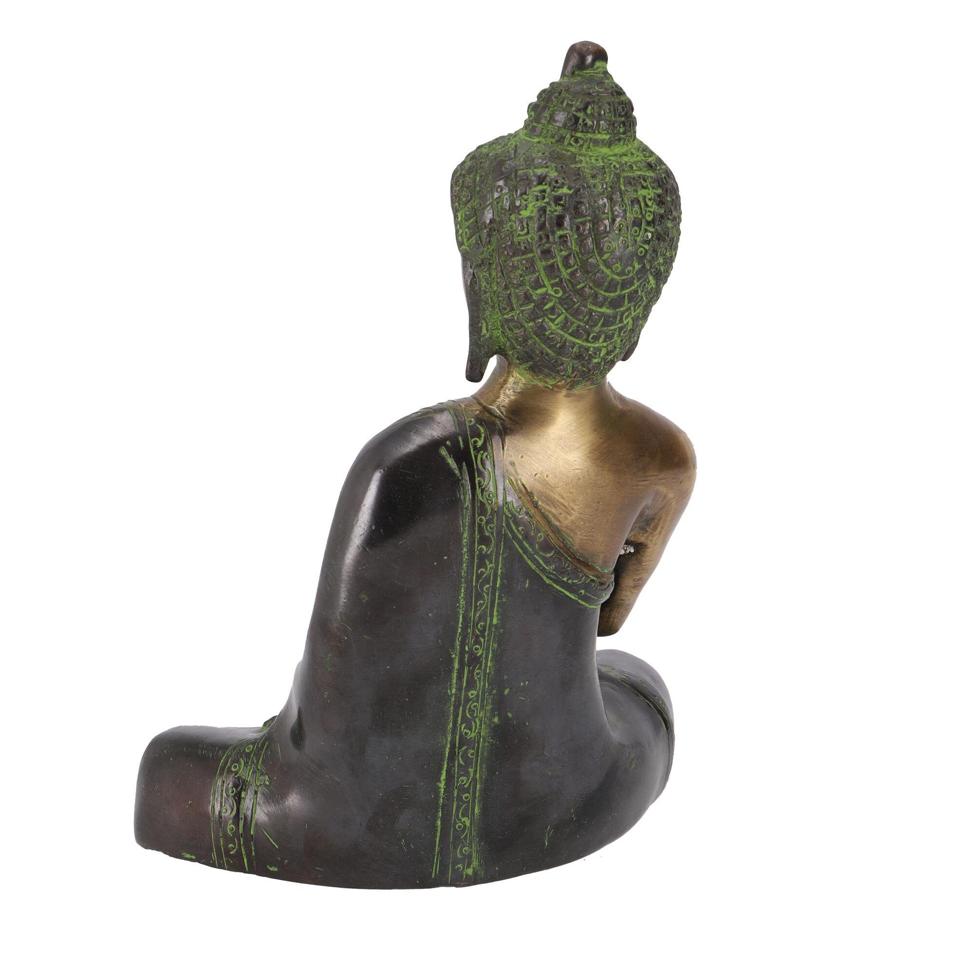 Bhumisparsa aus 18.. Mudra Guru-Shop Buddhafigur Messing Buddha Statue