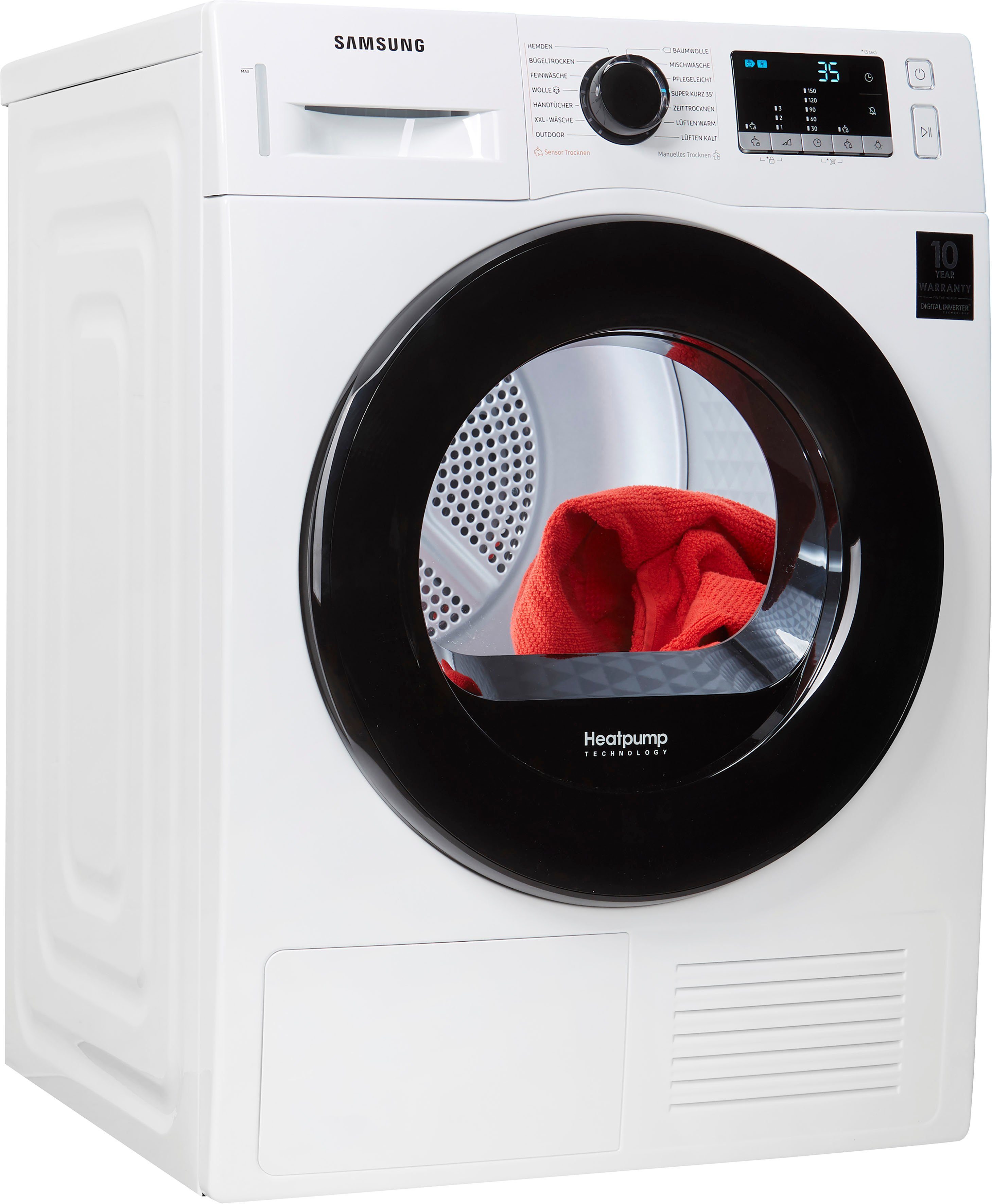 Samsung Wärmepumpentrockner DV81TA220AE/EG, 8 kg, Knitterschutz, 4 Jahre Garantie inklusive