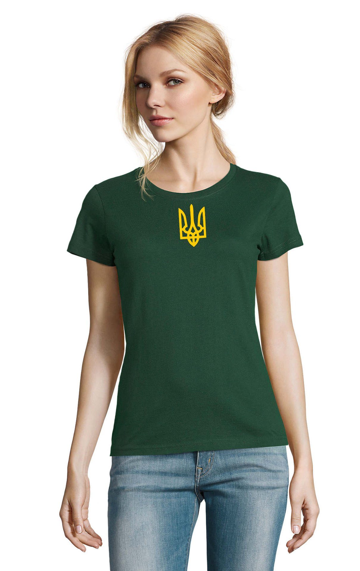 Blondie & Brownie T-Shirt Damen Selenskyj Ukraine Army Ukraina Armee Nato Peace Print