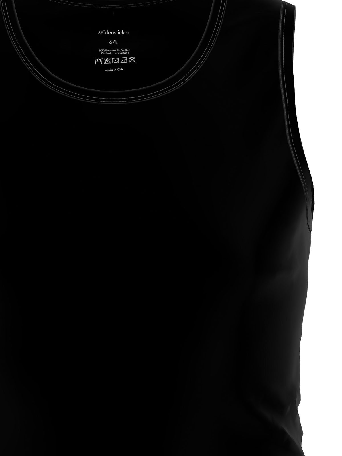 Seidensticker schwarze Rose Achselhemd 2er Pack Herren Tank Top (Spar-Set, 2-St) Hautfreundlich, Markenqualität, figurbetont, Uni, mit Baumwolle