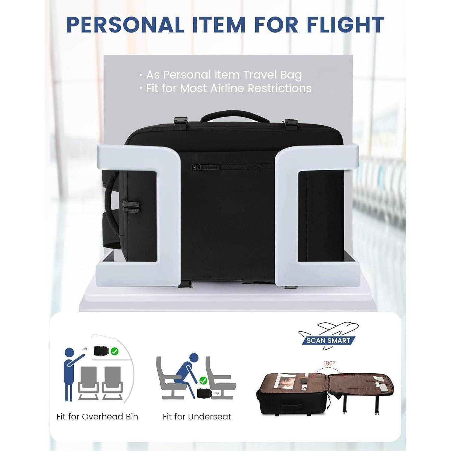 LuxusKollektion Kofferrucksack Handgepäck Rucksack 45x36x20 Easyjet Reiseru günstig online kaufen