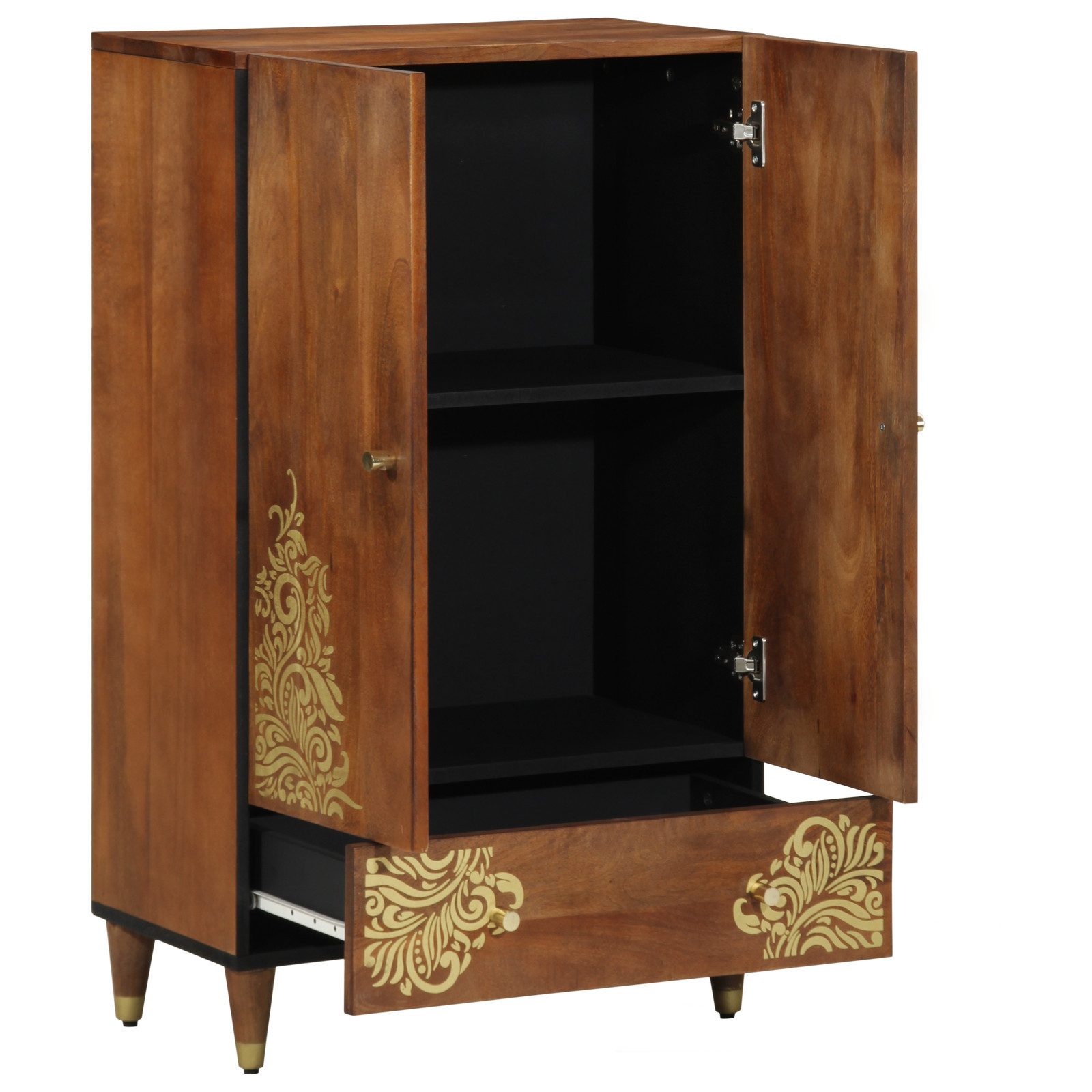 vidaXL Media-Regal Highboard 60x33x100 cm Massivholz, günstig online kaufen