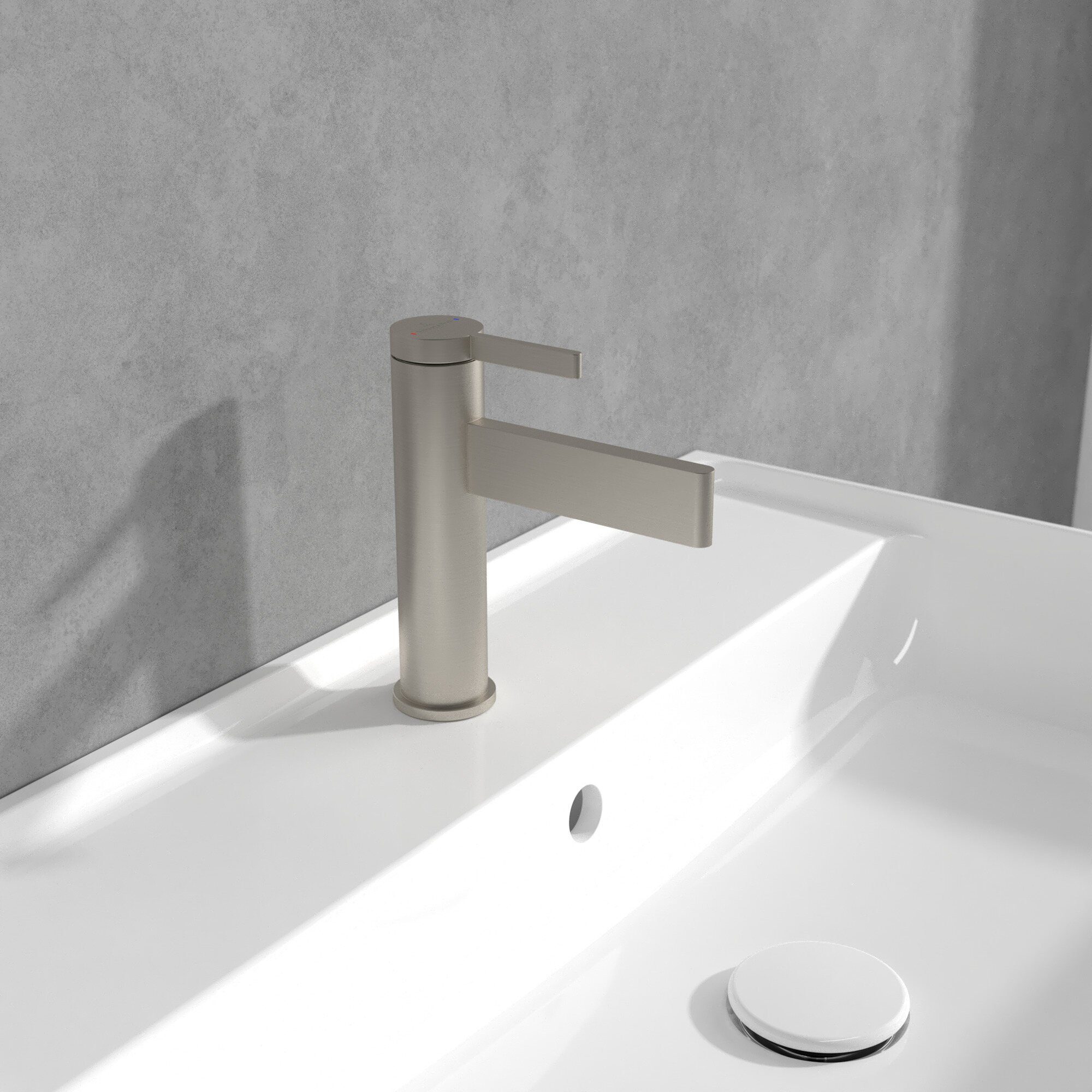 Thumbnail - Villeroy & Boch Waschtischarmatur Dawn 110 Einhebel, gerader Auslauf, o. Ablaufgarnitur, Standmontage