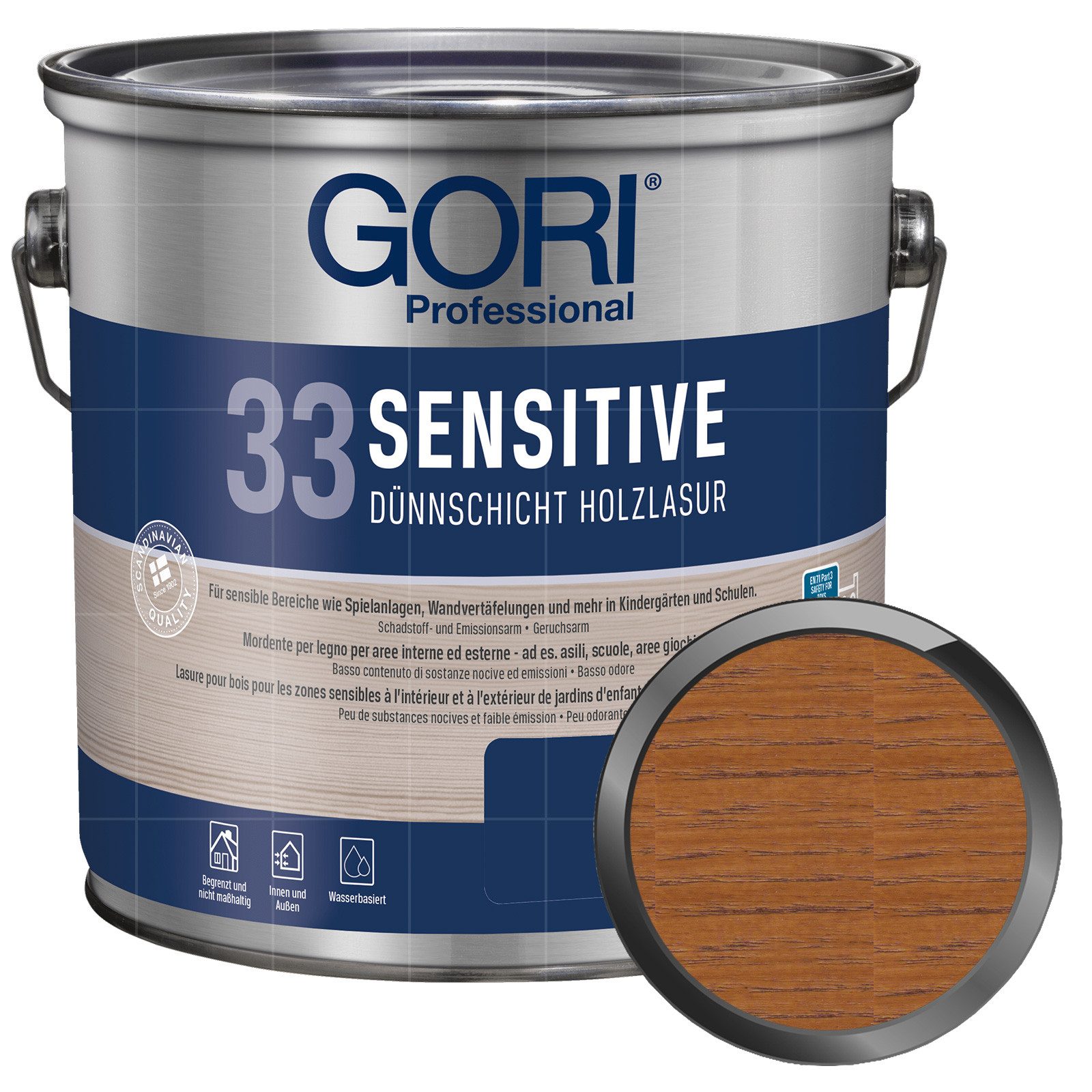 GORI Holzschutzlasur 33 Sensitive - 2.5 Ltr