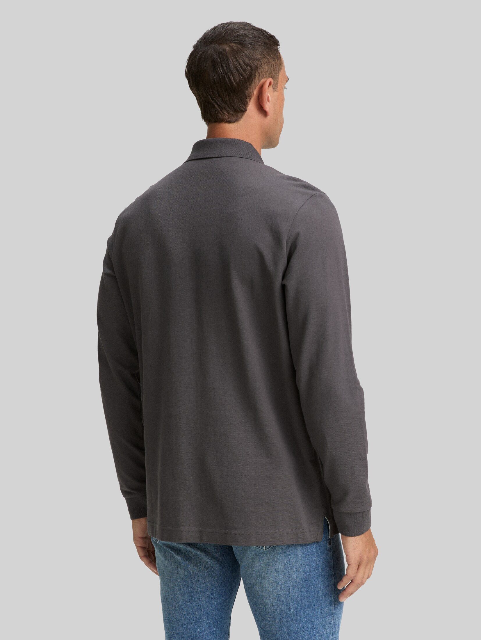 TOM TAILOR Langarm-Poloshirt Poloshirts Langarm Piqué Poloshirt – Bild 3 von 5
