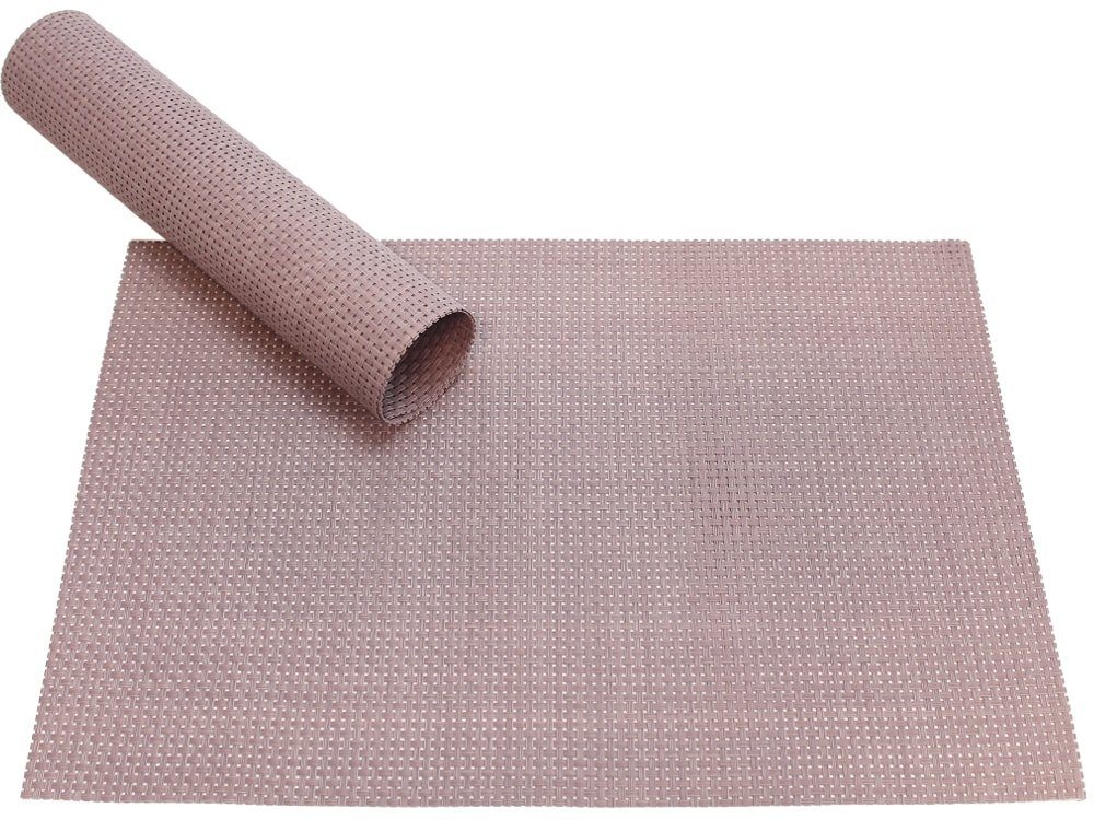 Platzset Tischset ELEGANCE alt-rosa Tischunterlage als Tischdeko