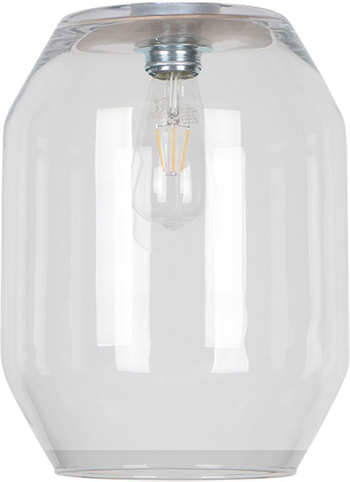 BRITOP LIGHTING Hochwertiger Made Glasschirm, E27/exclusive Europe, in Pendelleuchte ohne Transparent, Leuchtmittel, Passende Leuchtmittel VASO