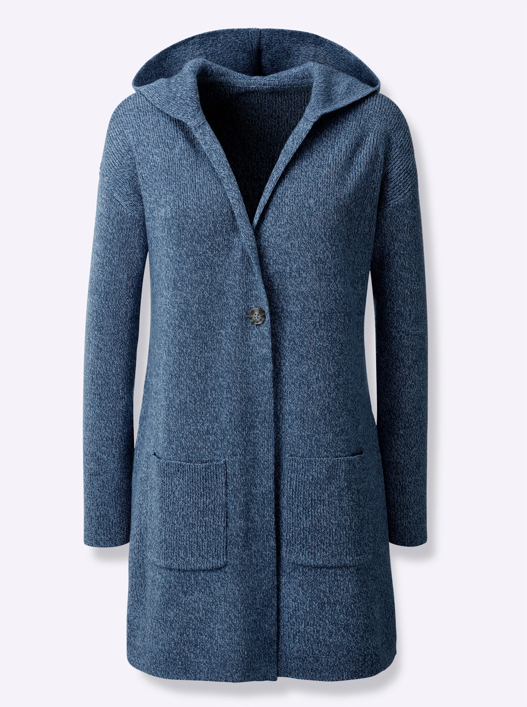 Sieh an! Strickjacke Strickjacke Langarm Jacquard