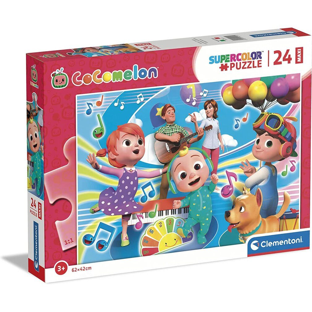 Clementoni® Puzzle Puzzle CoComelon und Musik MAXI 24 Teile, Puzzleteile