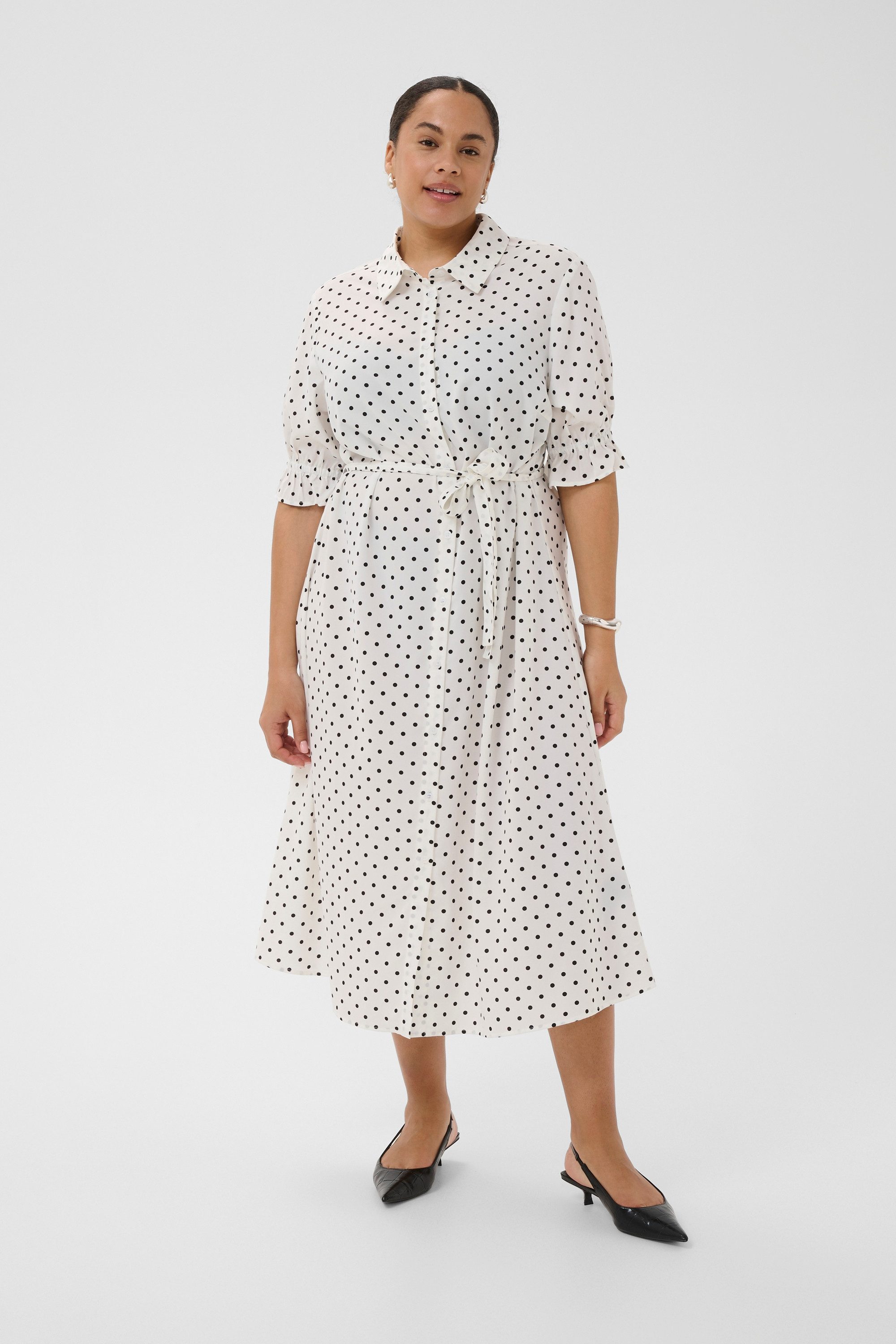 KAFFE Curve Blusenkleid Kleid KCdally Große Größen