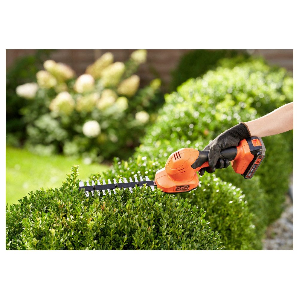 Black + Decker Baum- und Strauchschneider Black & Decker BCSS18B-XJ Akku Akku-Gartenschere Li-Ion