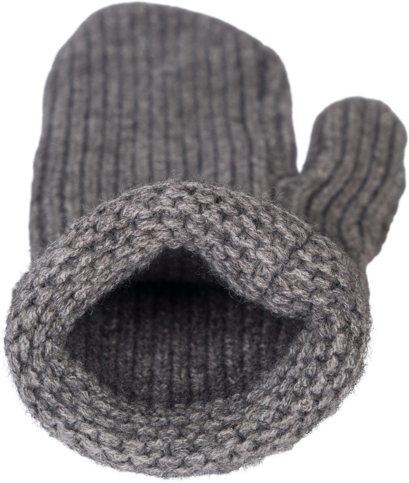 styleBREAKER Fäustlinge Strick Fäustlinge mit gemustertem Bund (1-St) günstig online kaufen