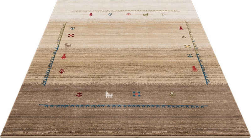 Teppich Arkansas, Timbers, rechteckig, Höhe: 22 mm, Farbverlauf, Orient-Optik, Wohnzimmer, Schlafzimmer, Esszimmer