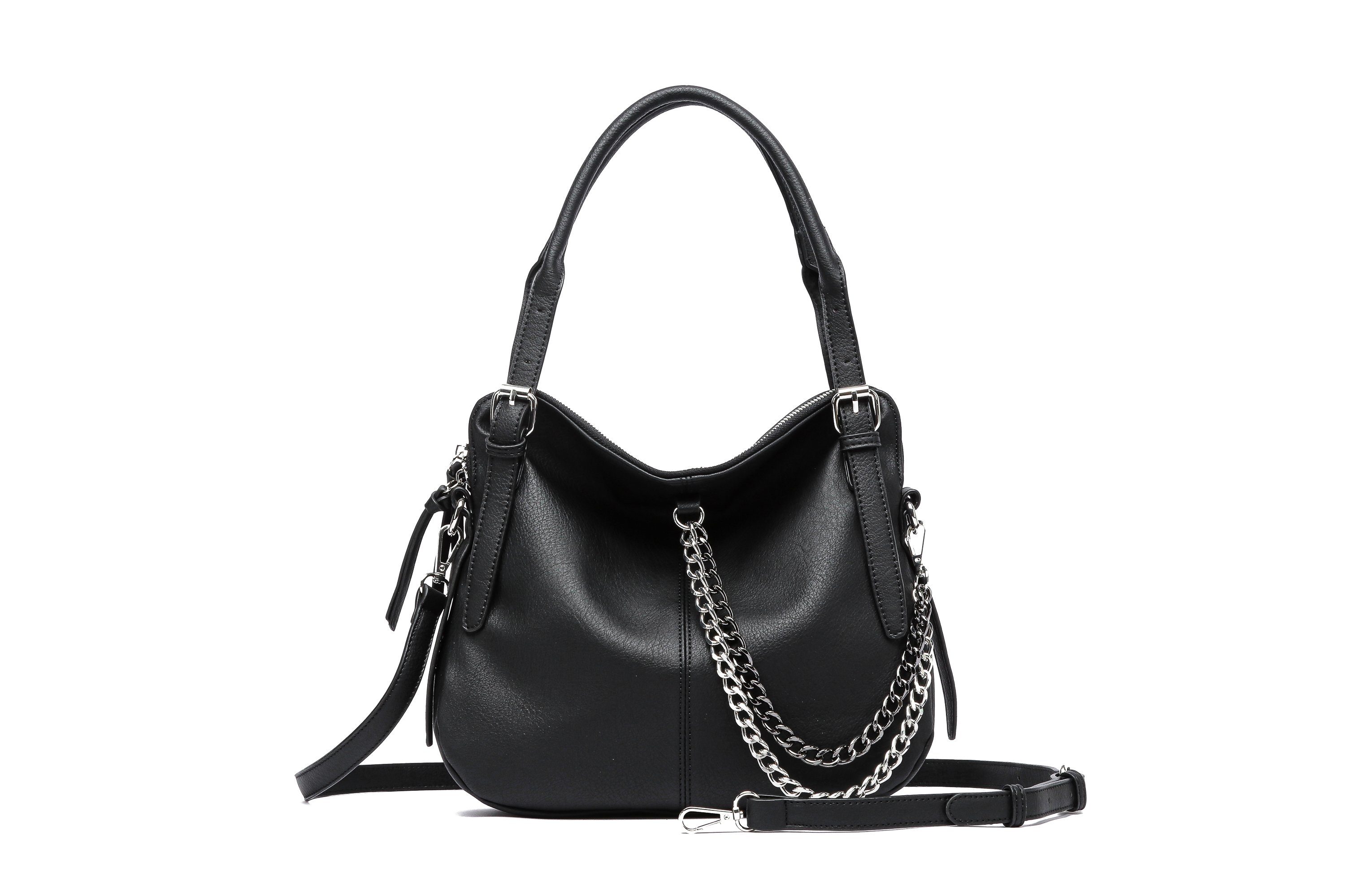 COLLEZIONE ALESSANDRO Schultertasche RockMe, aus softem Material schwarz