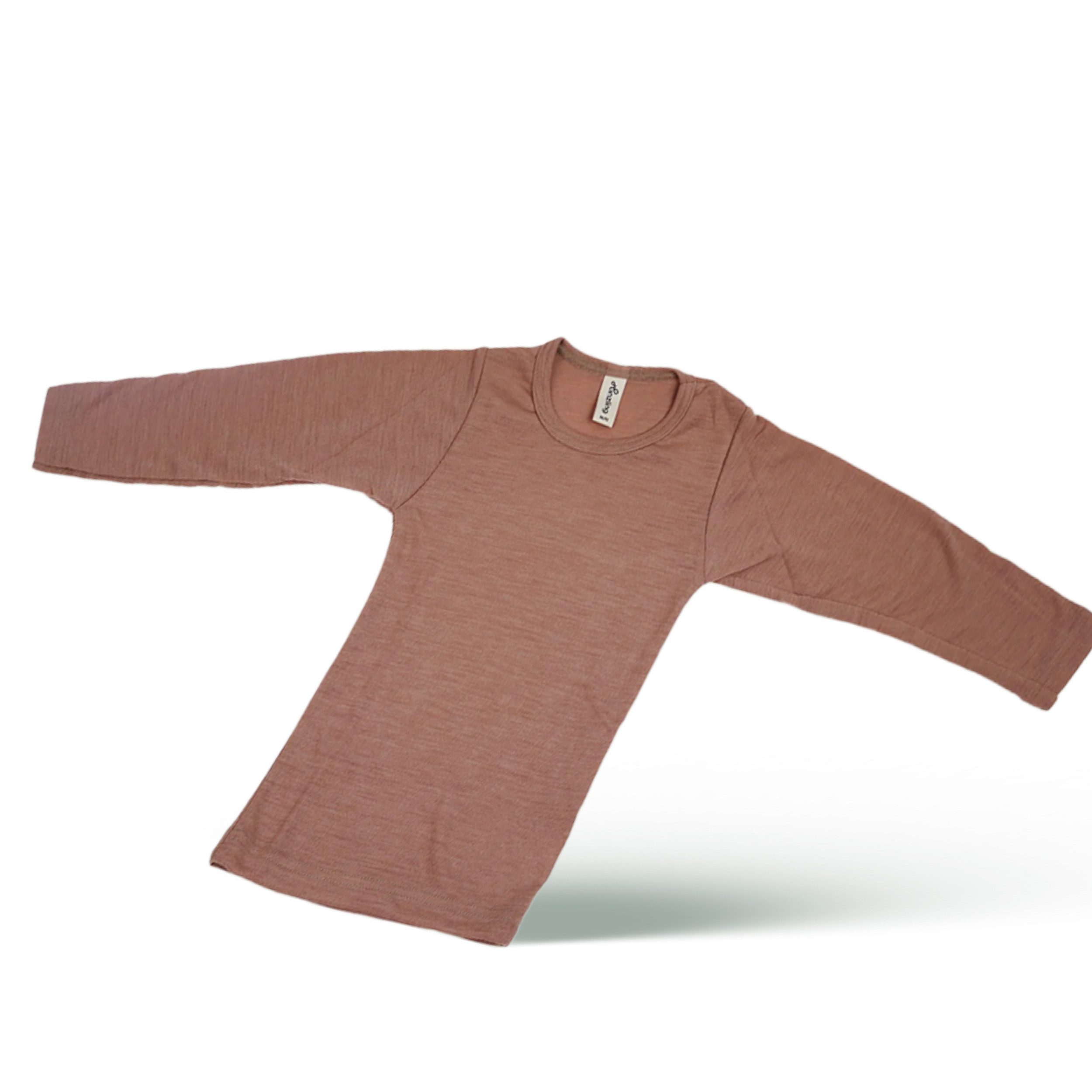 Hinzling Langarmshirt 70% Merinowolle & 30% Seide – hochwertiges Baby Langarmshirt weich